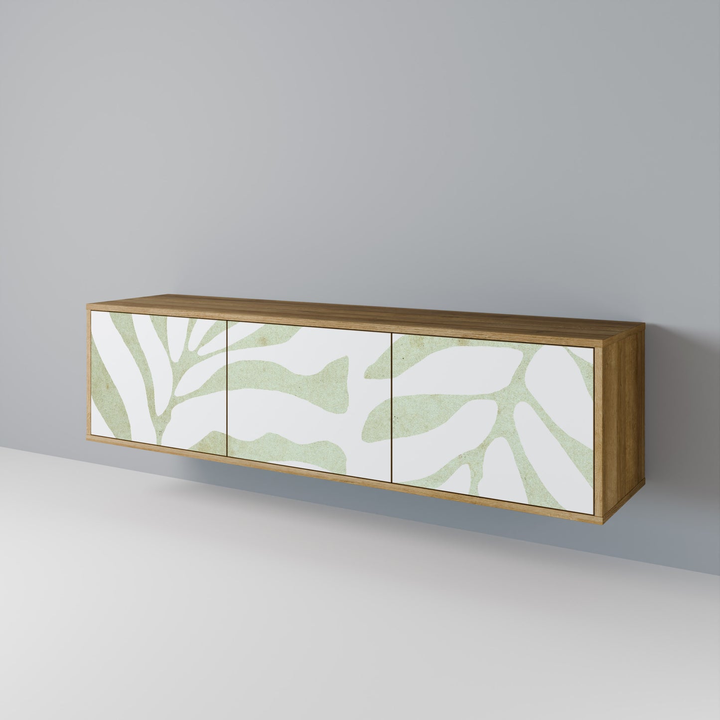 Mobile TV BOTANICAL SPARK a 3 ante in effetto rovere