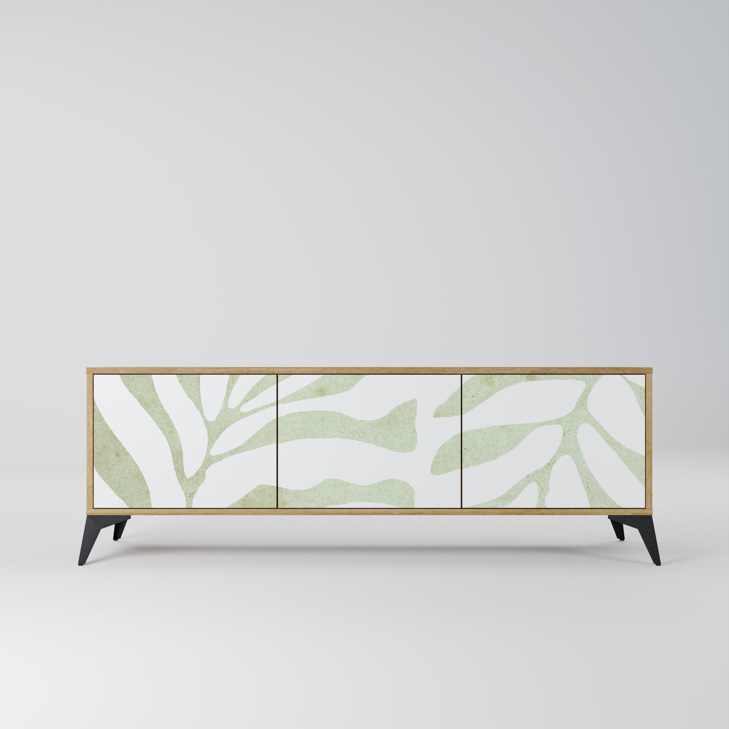 Mobile TV BOTANICAL SPARK a 3 ante in effetto rovere