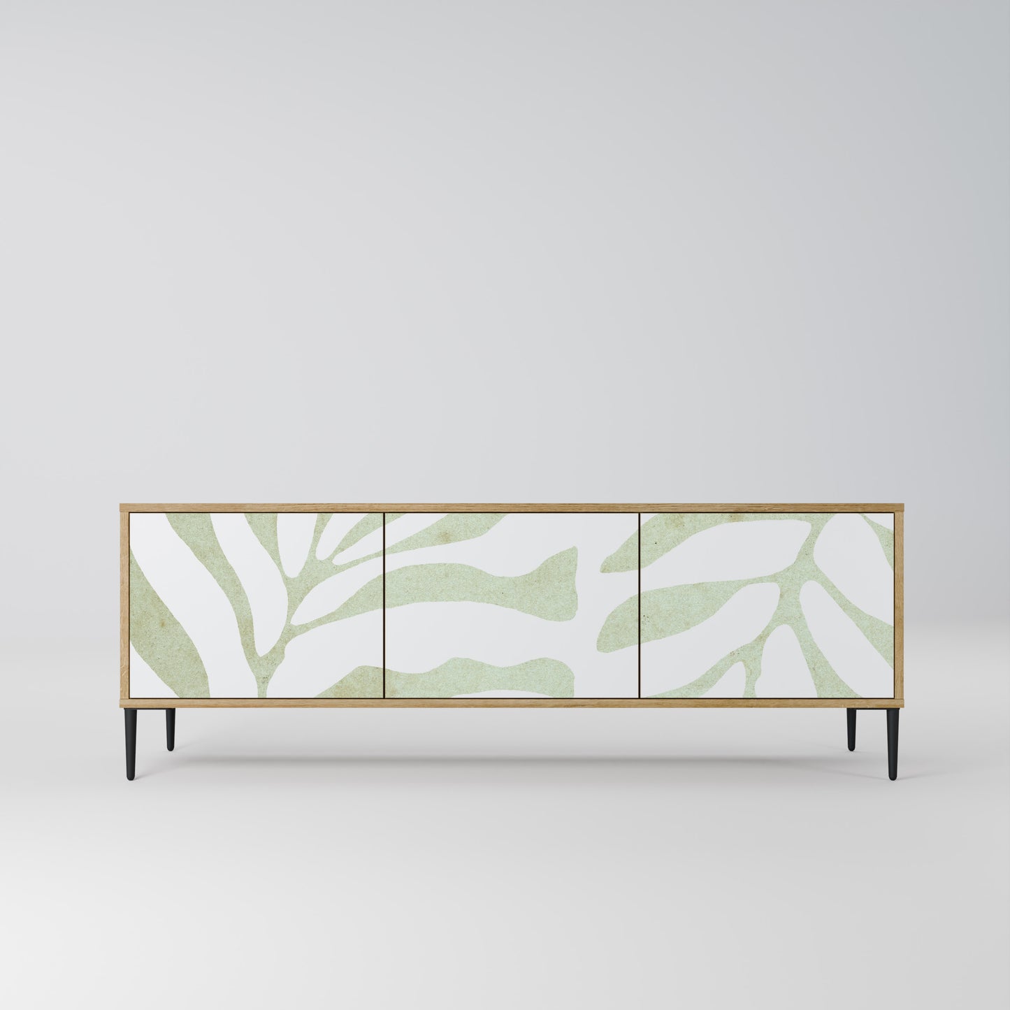 Mobile TV BOTANICAL SPARK a 3 ante in effetto rovere