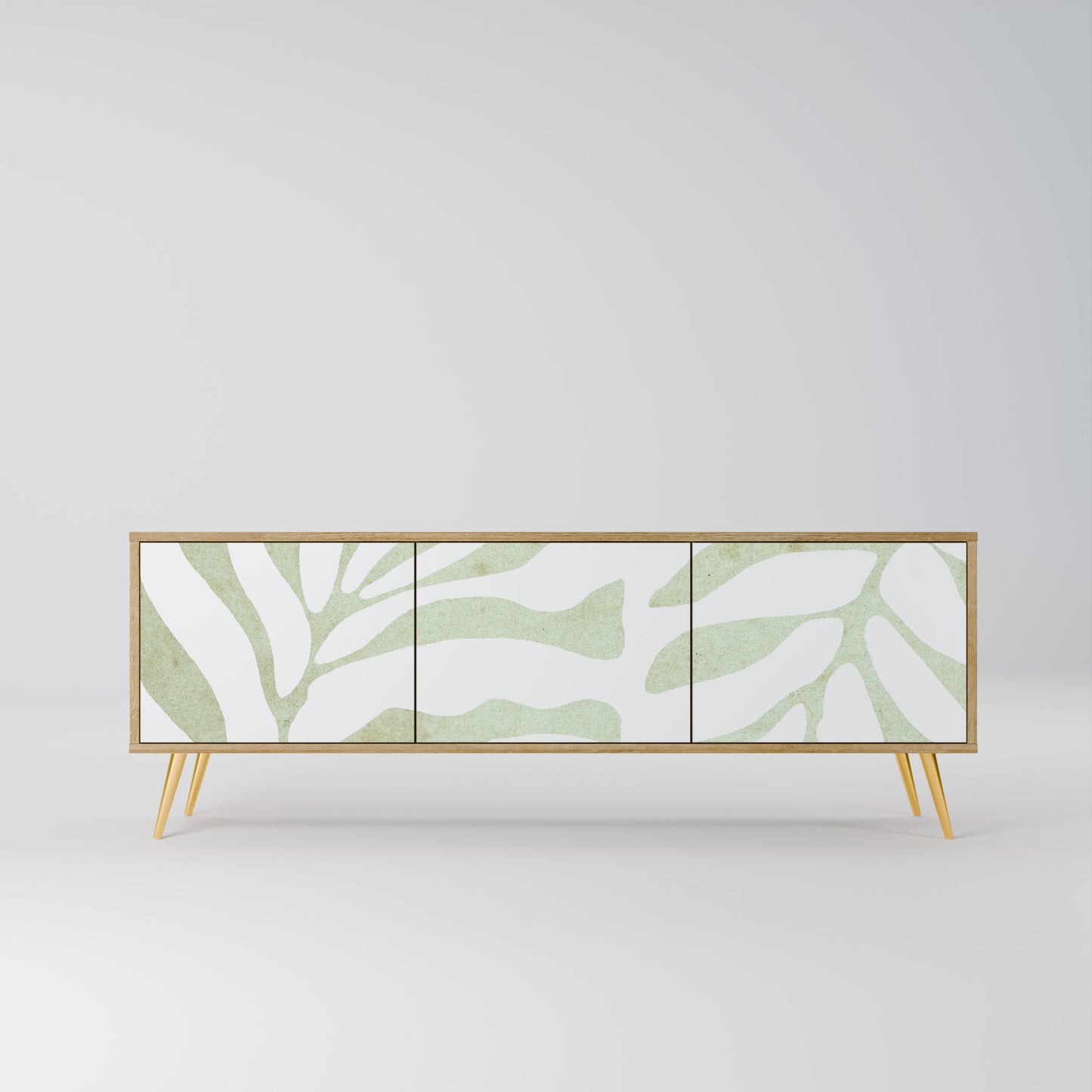 Mobile TV BOTANICAL SPARK a 3 ante in effetto rovere