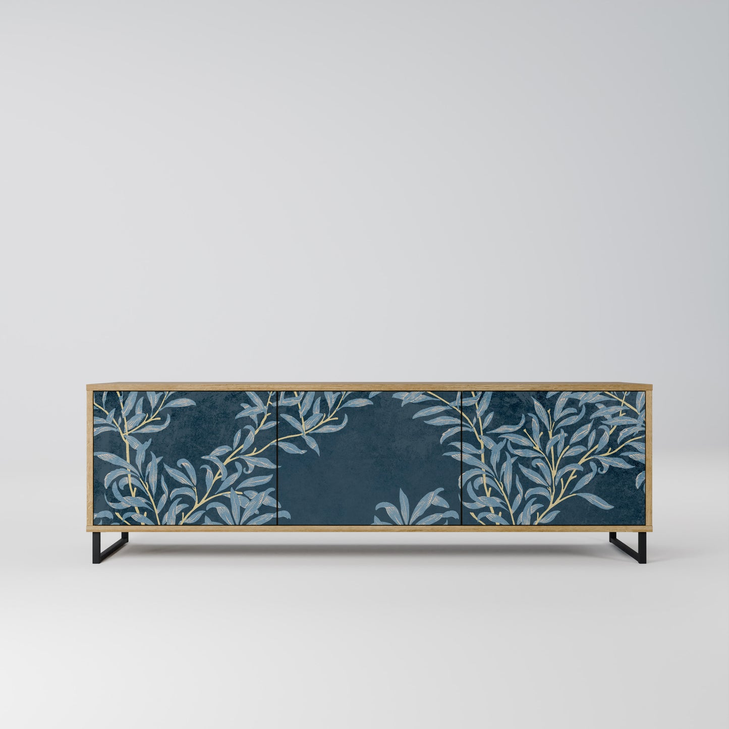 Mobile TV BLUE LEAVES a 3 ante effetto rovere