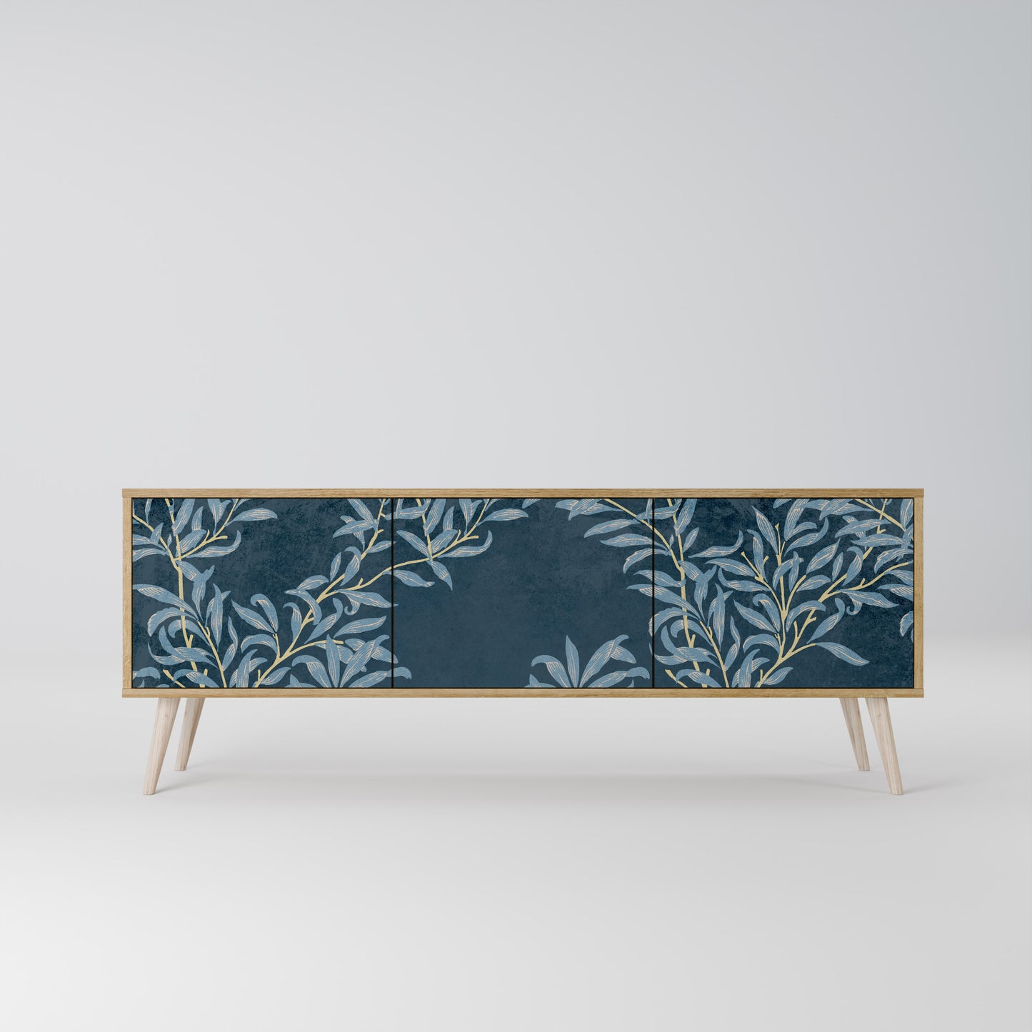Mobile TV BLUE LEAVES a 3 ante effetto rovere