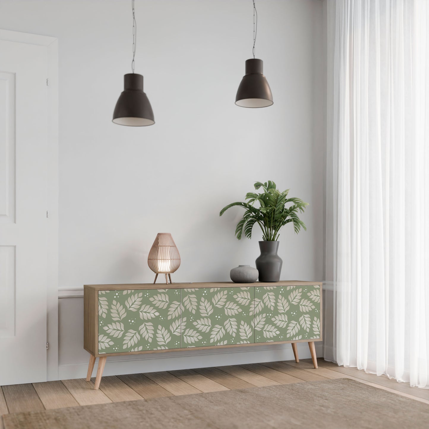 Mobile TV LEAVES ON GREEN a 3 ante effetto rovere