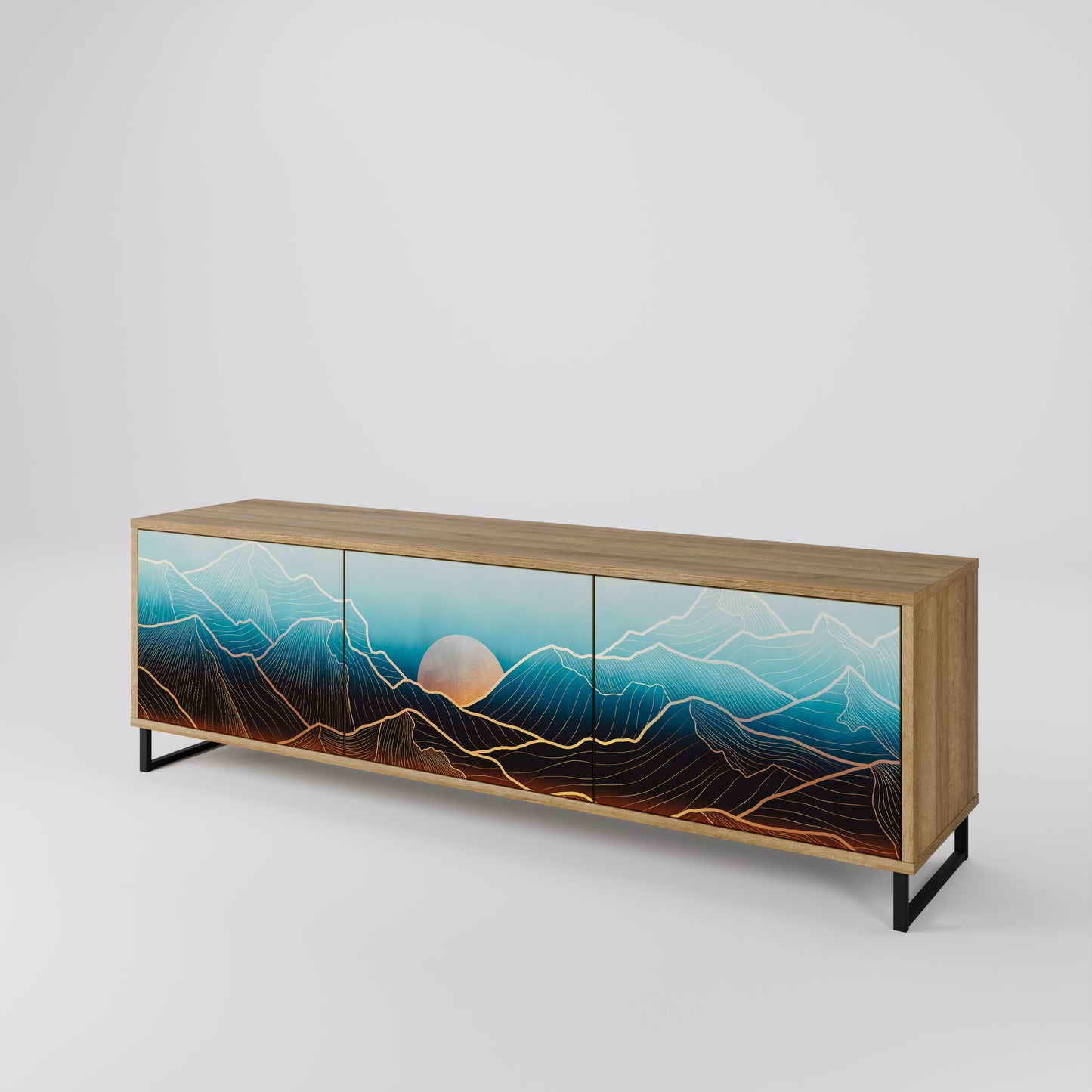 Mobile TV LUNAR SECRETS a 3 ante in effetto rovere
