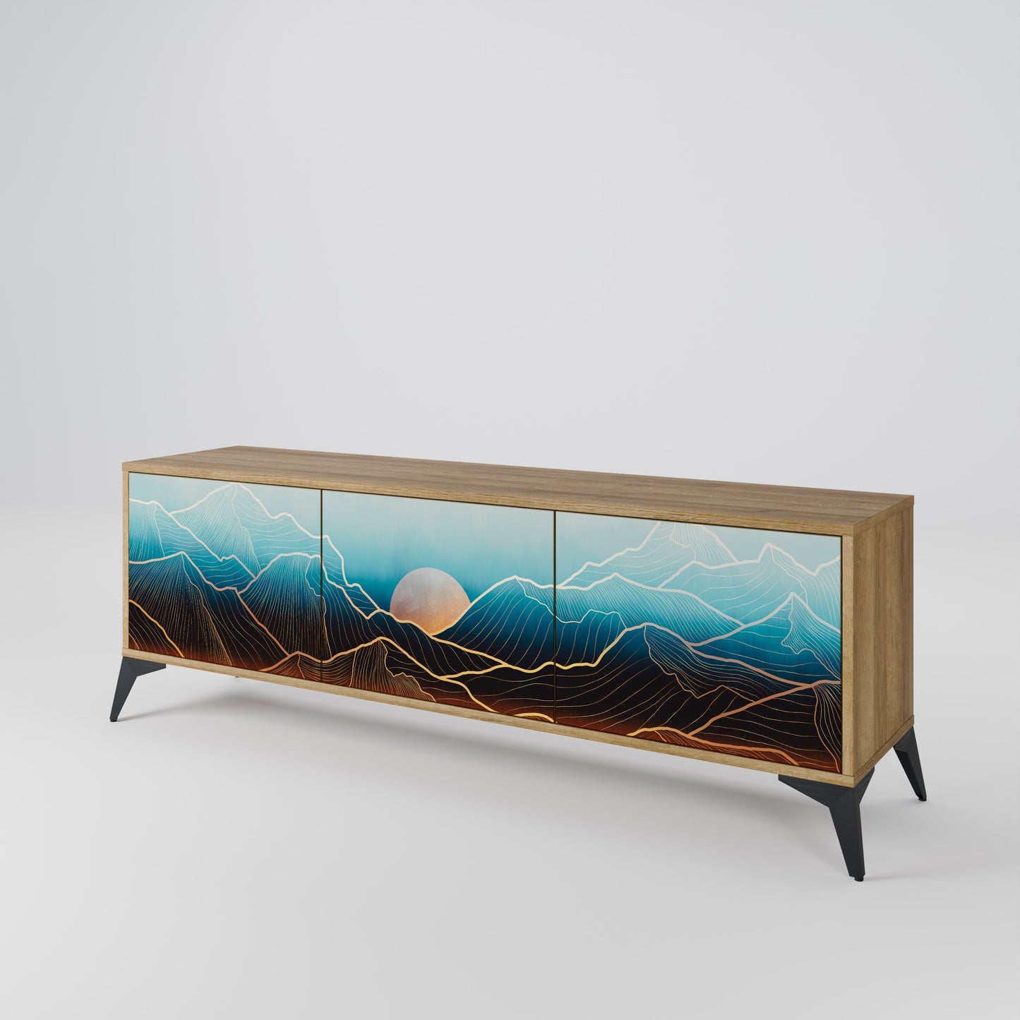 Mobile TV LUNAR SECRETS a 3 ante in effetto rovere