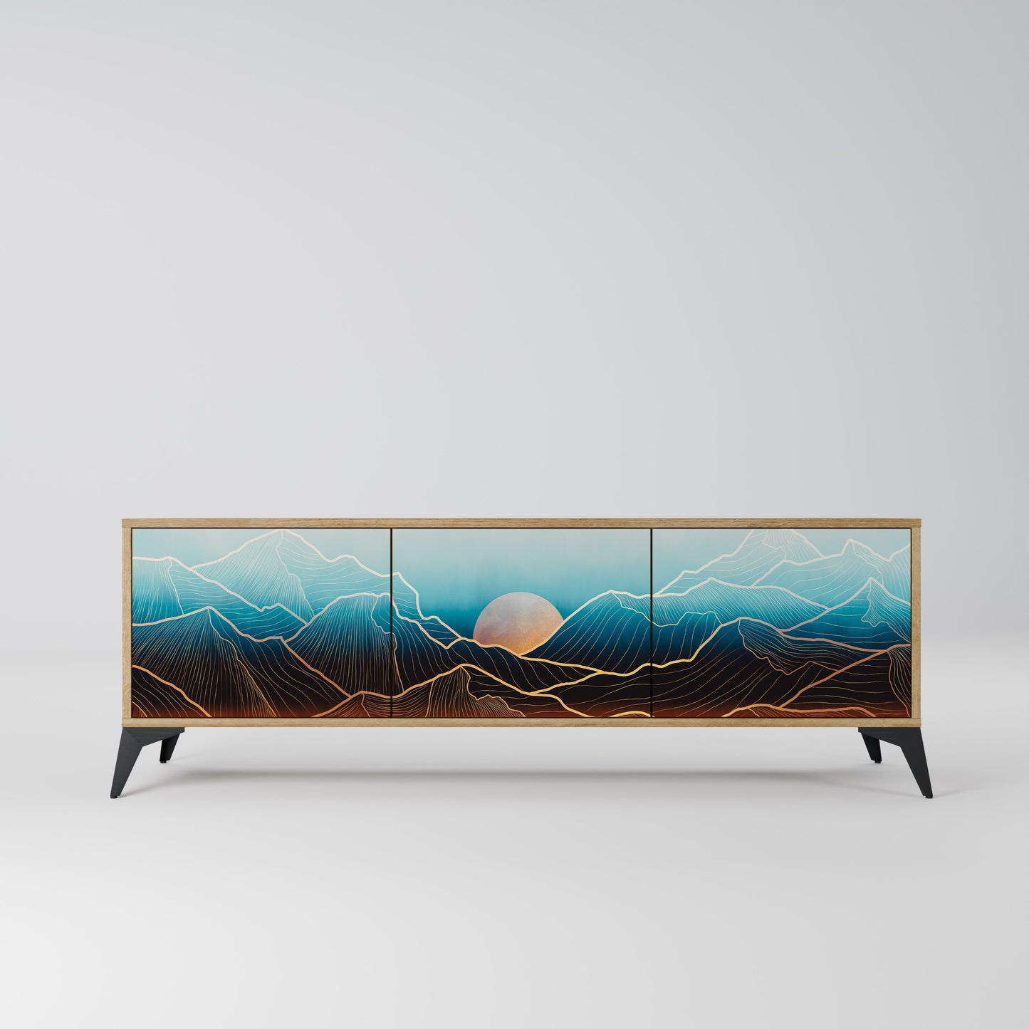 Mobile TV LUNAR SECRETS a 3 ante in effetto rovere
