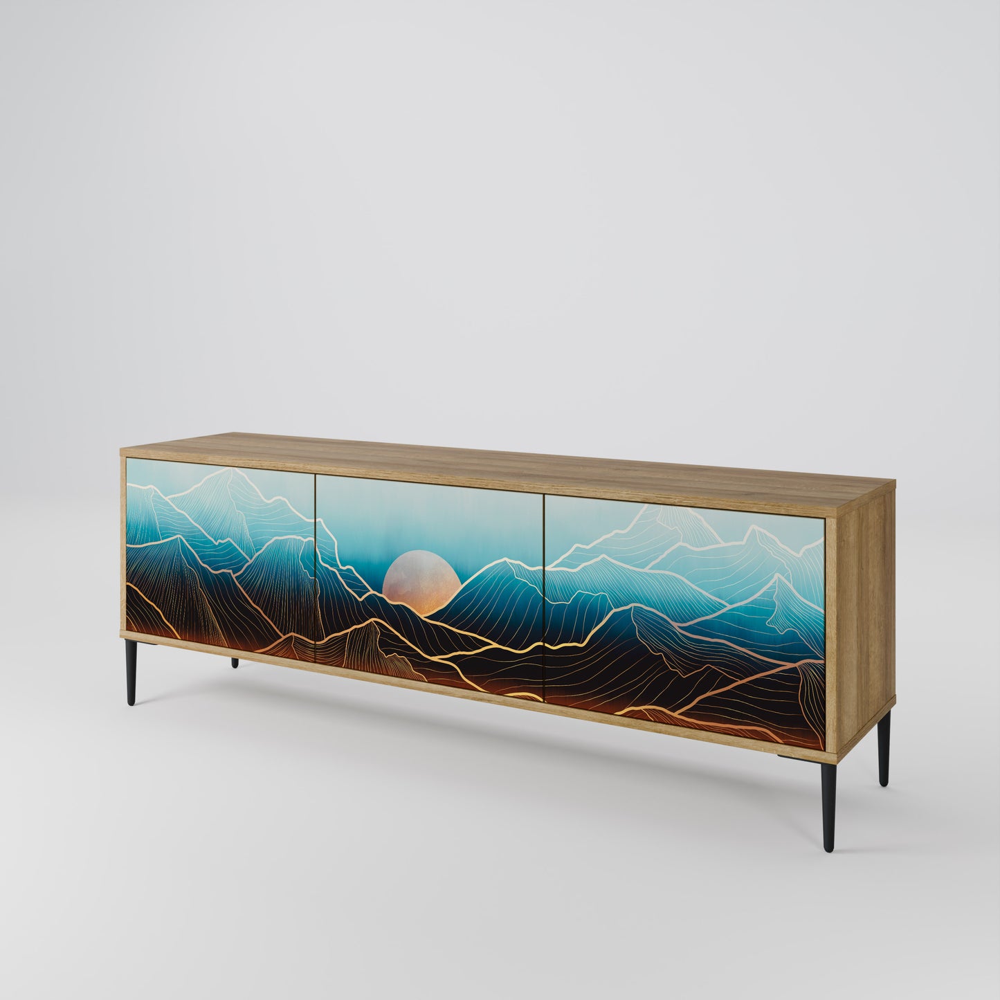 Mobile TV LUNAR SECRETS a 3 ante in effetto rovere