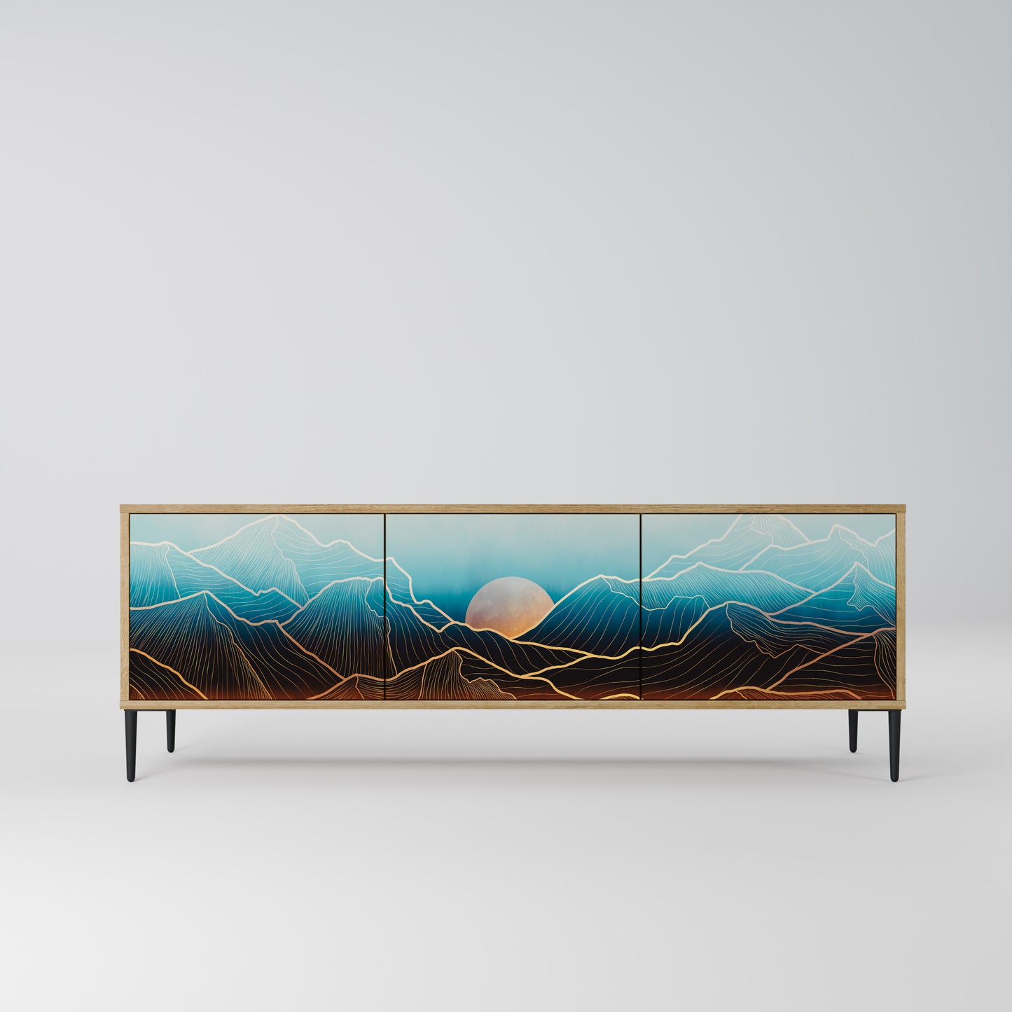 Mobile TV LUNAR SECRETS a 3 ante in effetto rovere