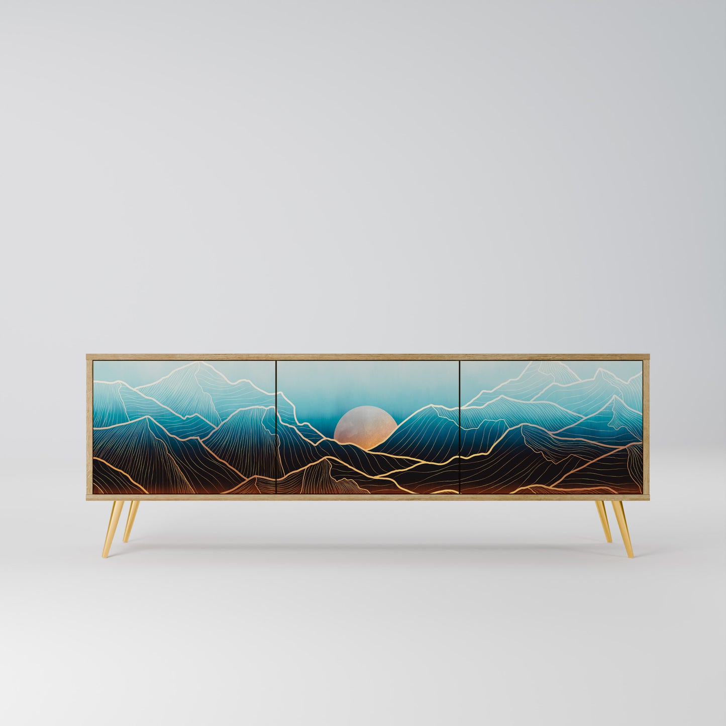 Mobile TV LUNAR SECRETS a 3 ante in effetto rovere