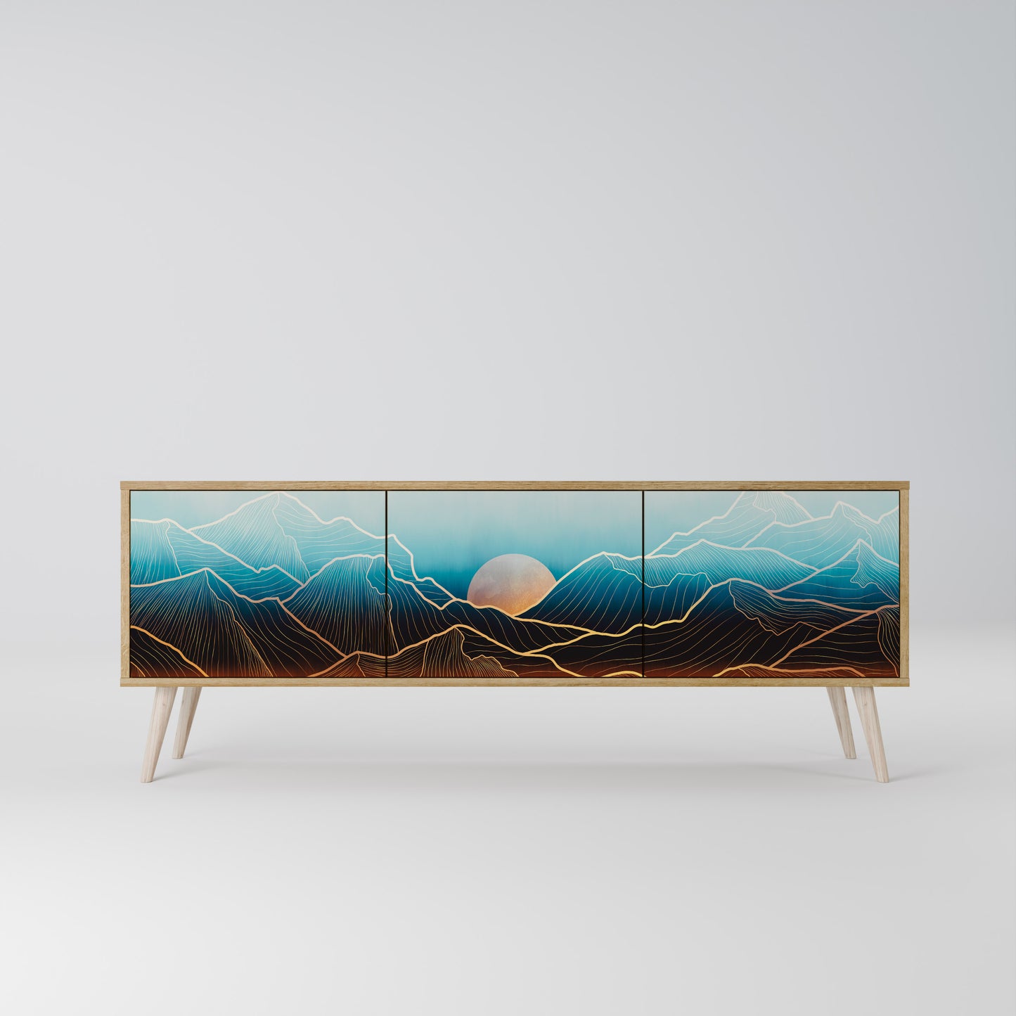 Mobile TV LUNAR SECRETS a 3 ante in effetto rovere