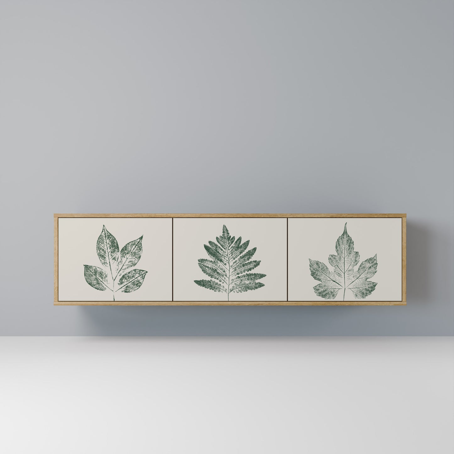 GREEN LEAFY STAMPS Mobile TV a 3 ante effetto rovere
