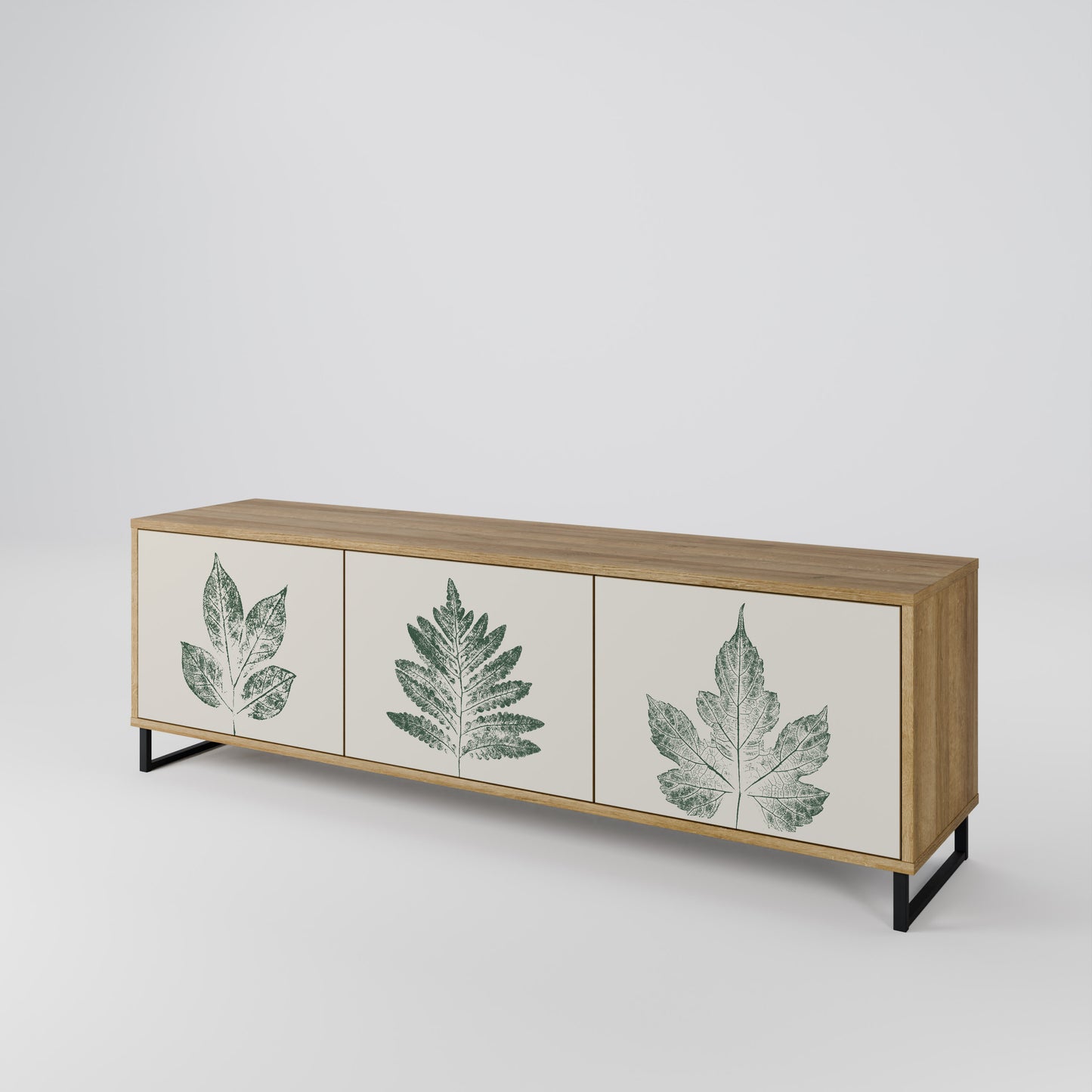 GREEN LEAFY STAMPS Mobile TV a 3 ante effetto rovere