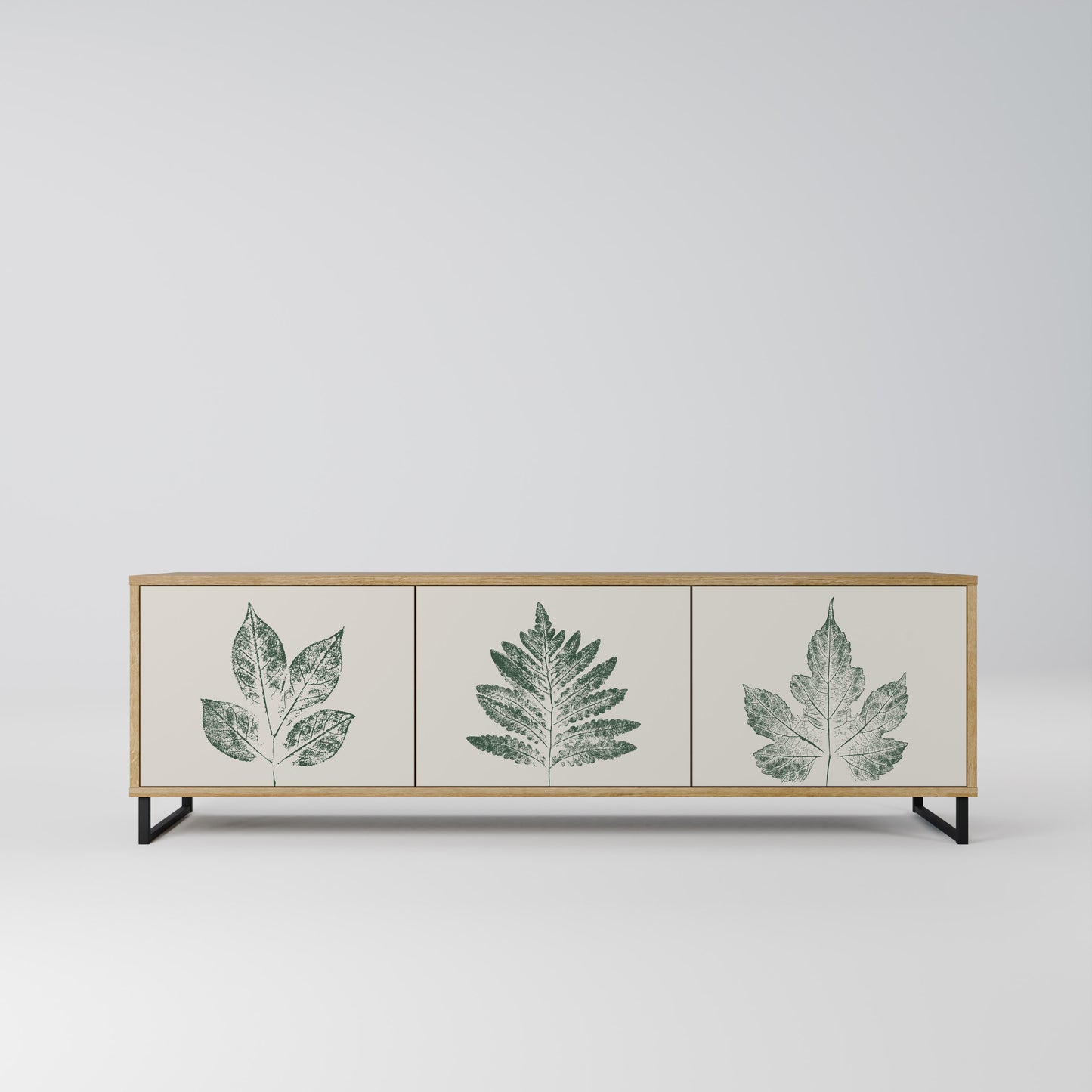 GREEN LEAFY STAMPS Mobile TV a 3 ante effetto rovere
