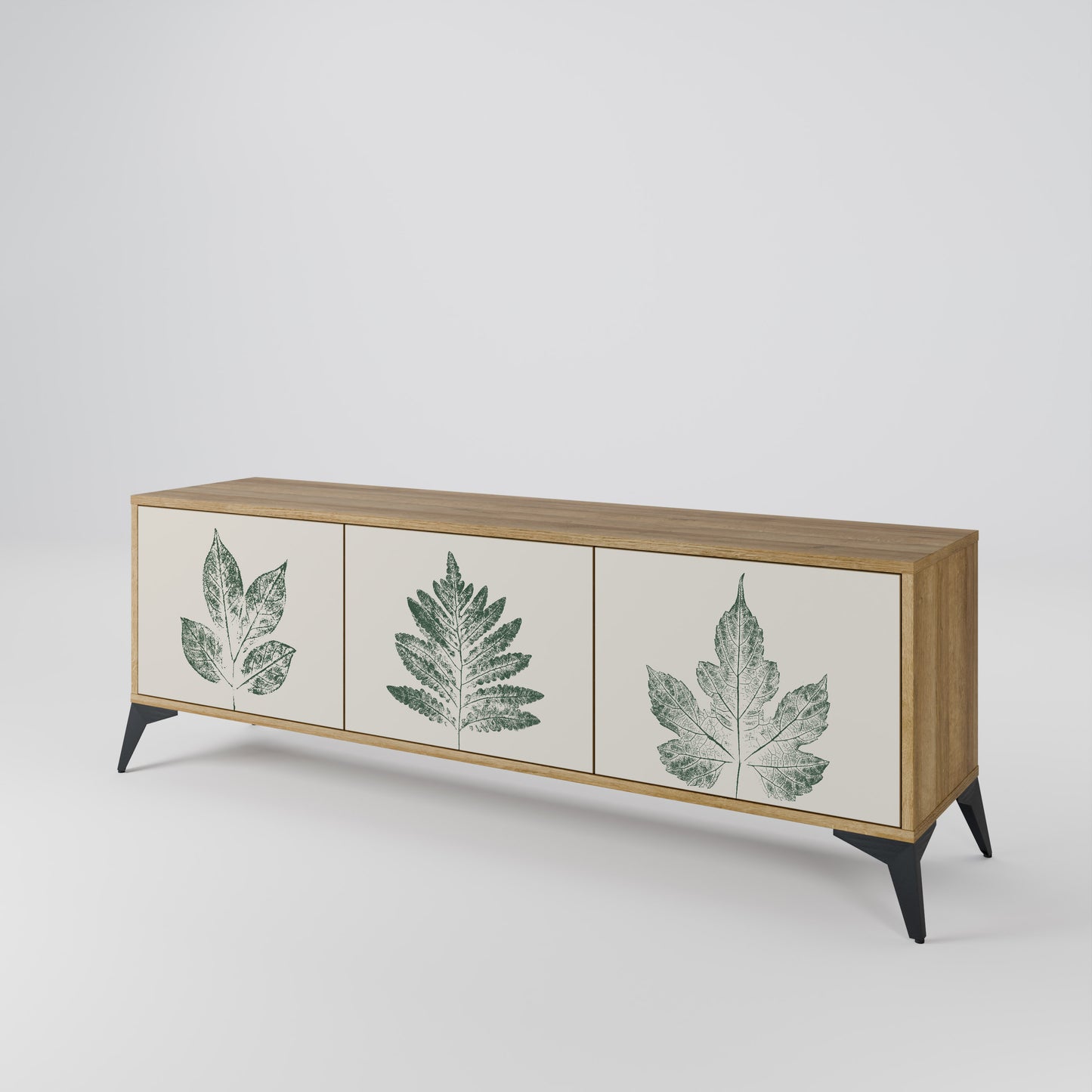 GREEN LEAFY STAMPS Mobile TV a 3 ante effetto rovere