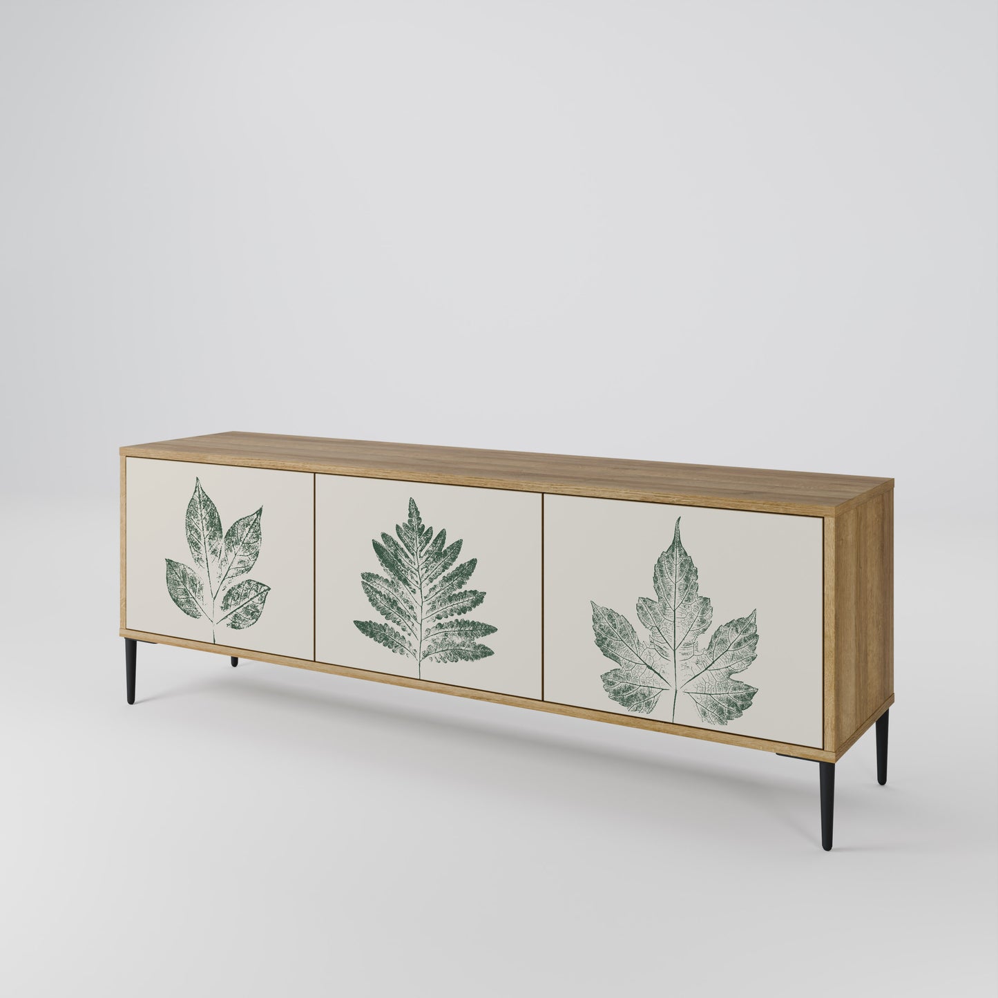 GREEN LEAFY STAMPS Mobile TV a 3 ante effetto rovere