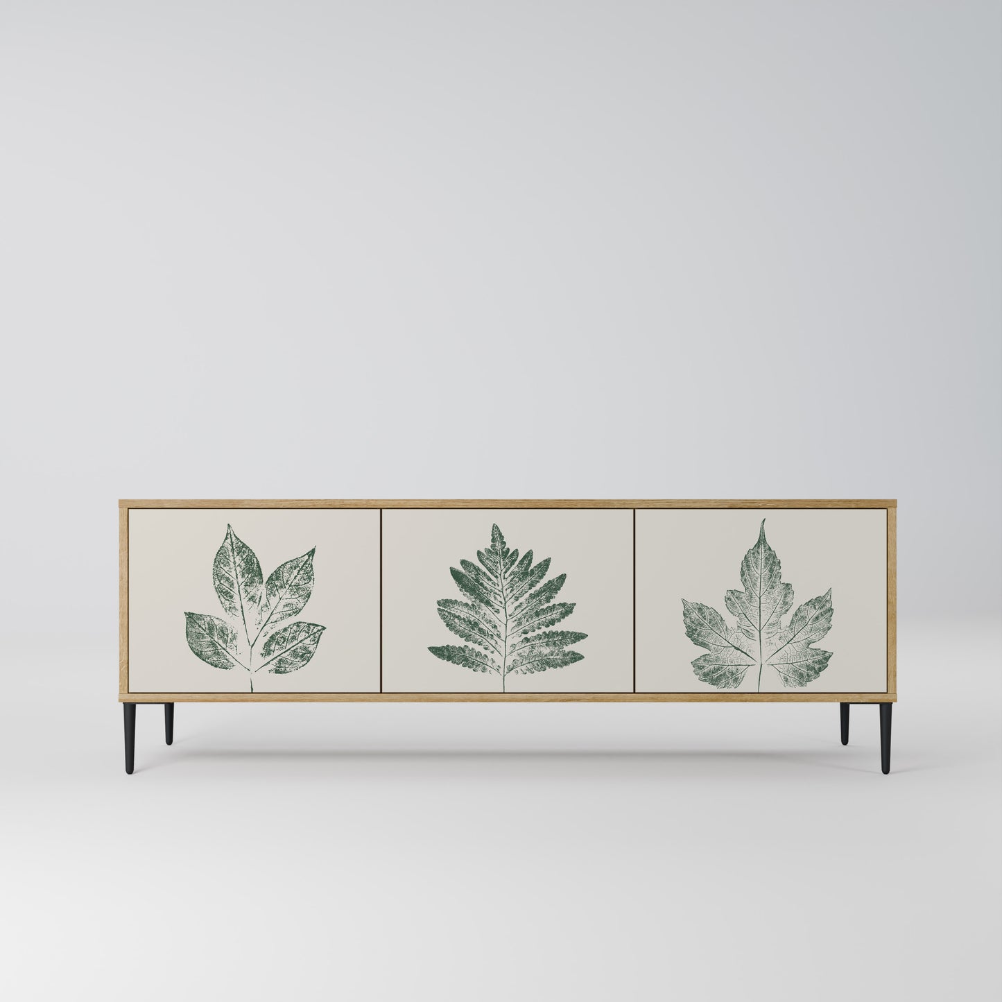 GREEN LEAFY STAMPS Mobile TV a 3 ante effetto rovere