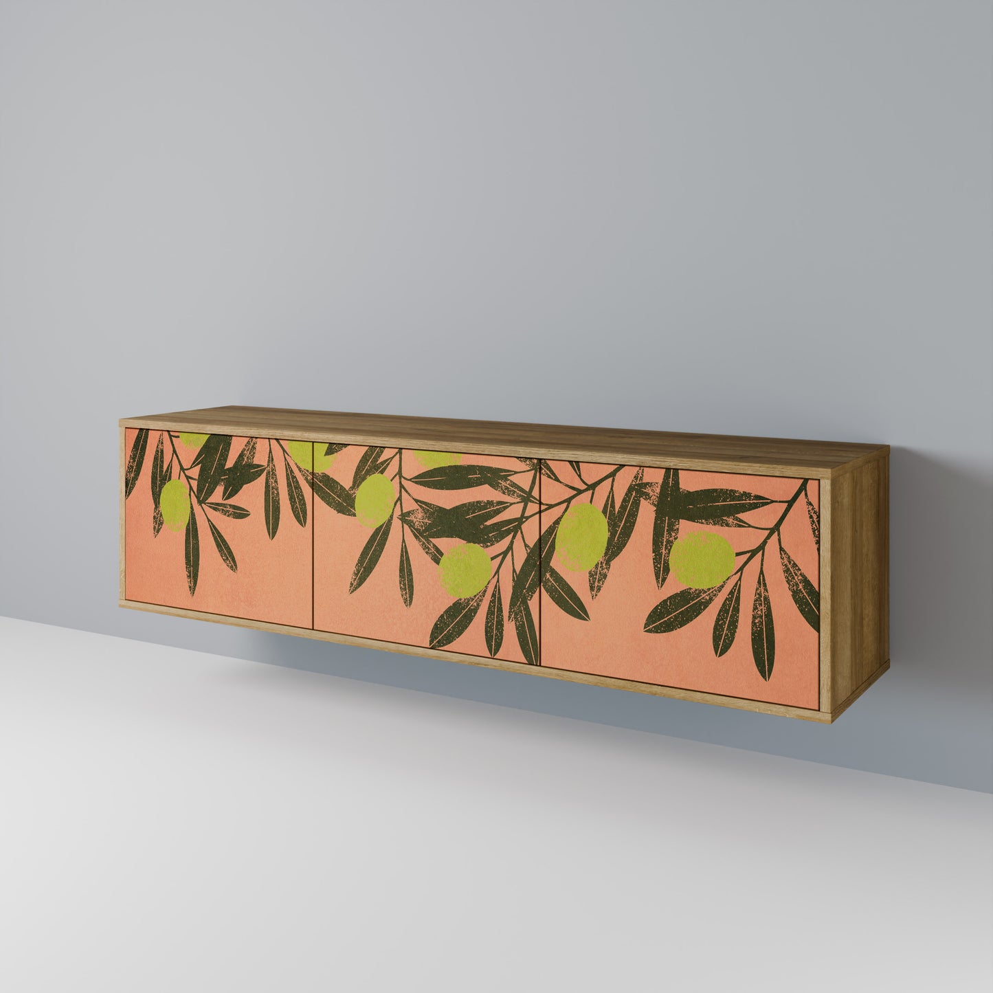 Mobile TV a 3 ante JUICY OLIVES in effetto rovere