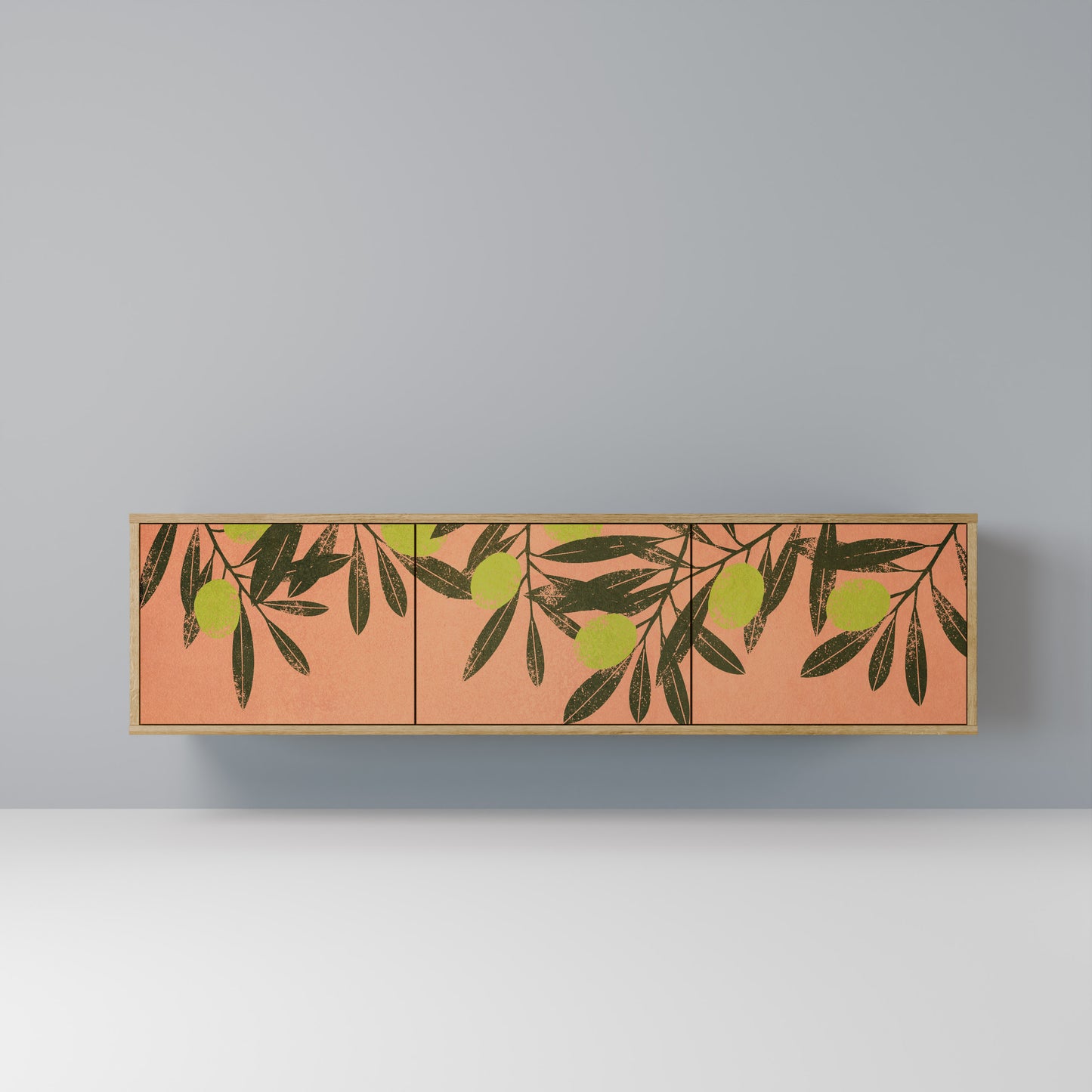 Mobile TV a 3 ante JUICY OLIVES in effetto rovere