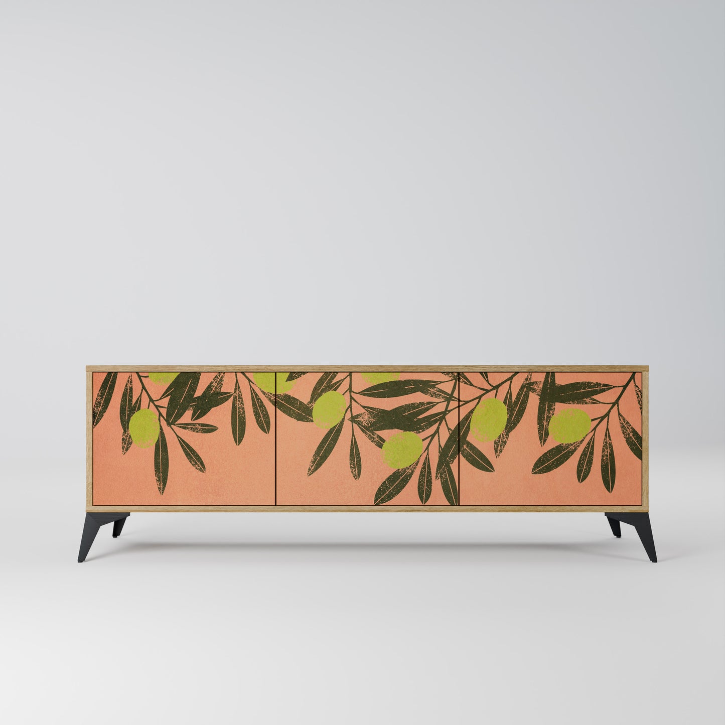 Mobile TV a 3 ante JUICY OLIVES in effetto rovere