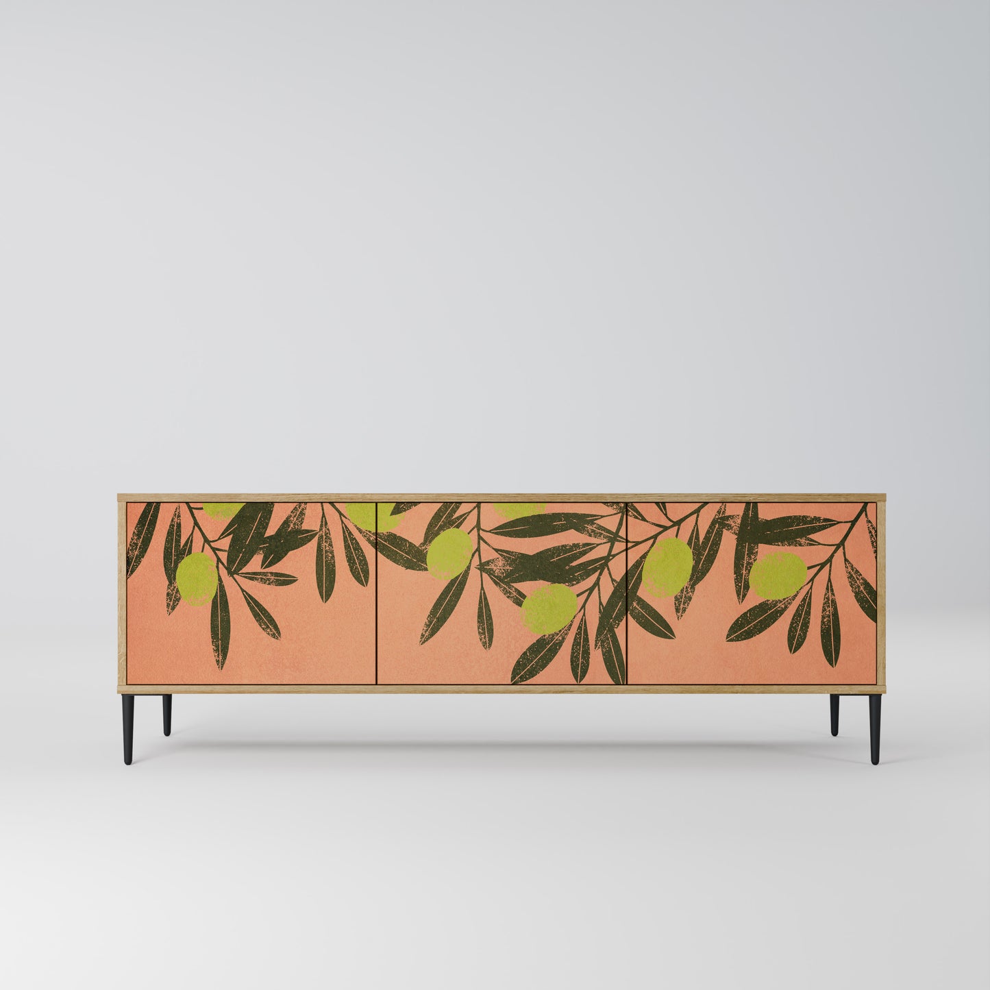 Mobile TV a 3 ante JUICY OLIVES in effetto rovere