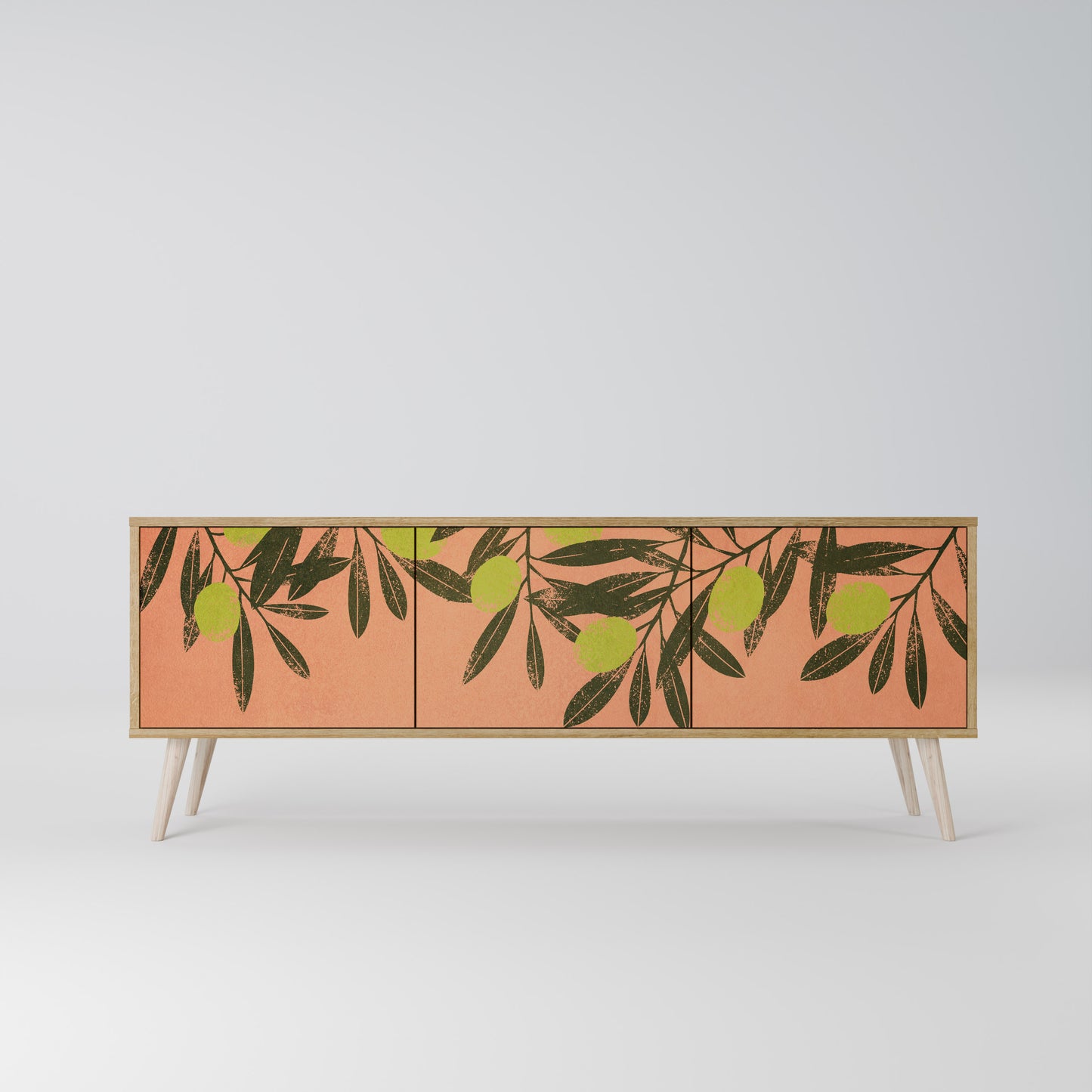 Mobile TV a 3 ante JUICY OLIVES in effetto rovere