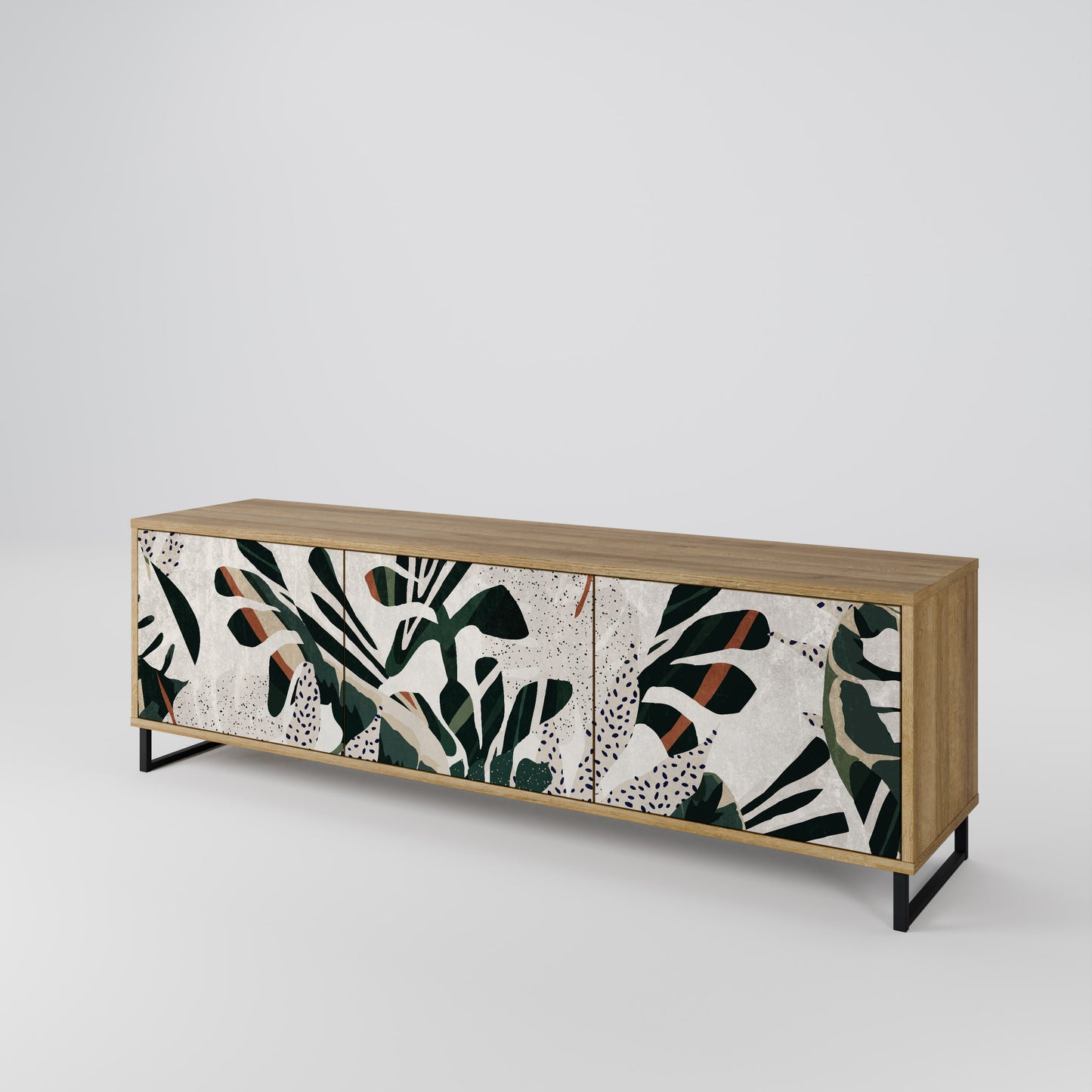 VERDURE FORMATION Mobile TV a 3 ante in effetto rovere