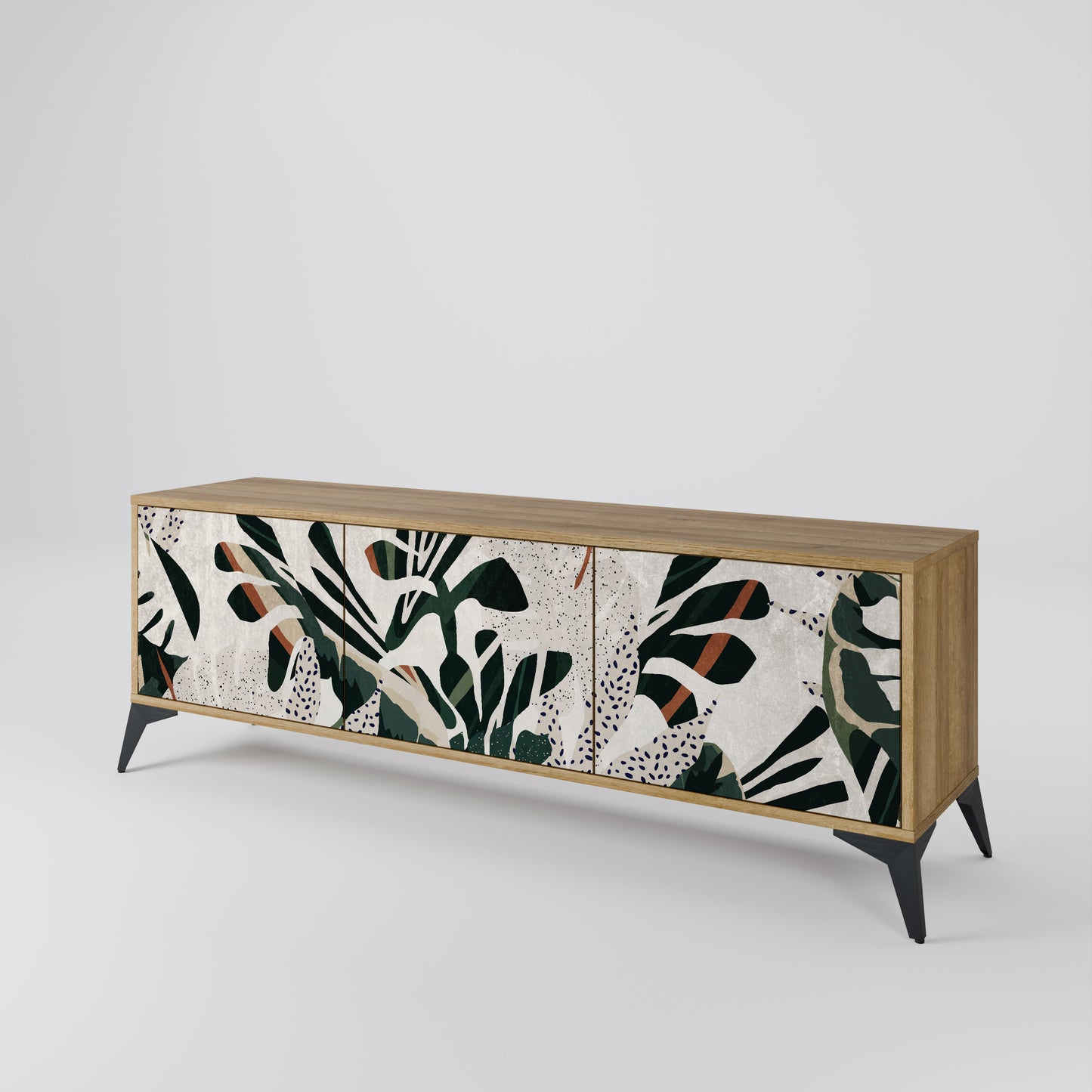 VERDURE FORMATION Mobile TV a 3 ante in effetto rovere