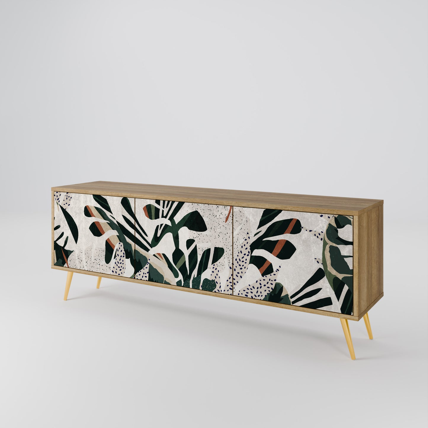 VERDURE FORMATION Mobile TV a 3 ante in effetto rovere