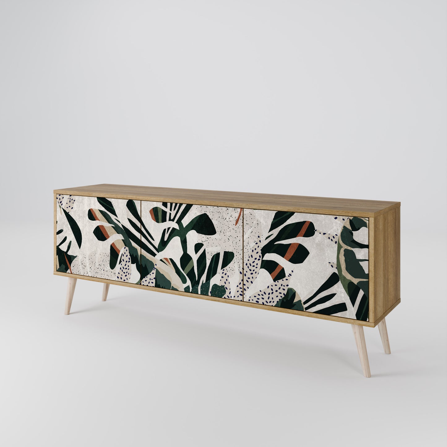 VERDURE FORMATION Mobile TV a 3 ante in effetto rovere