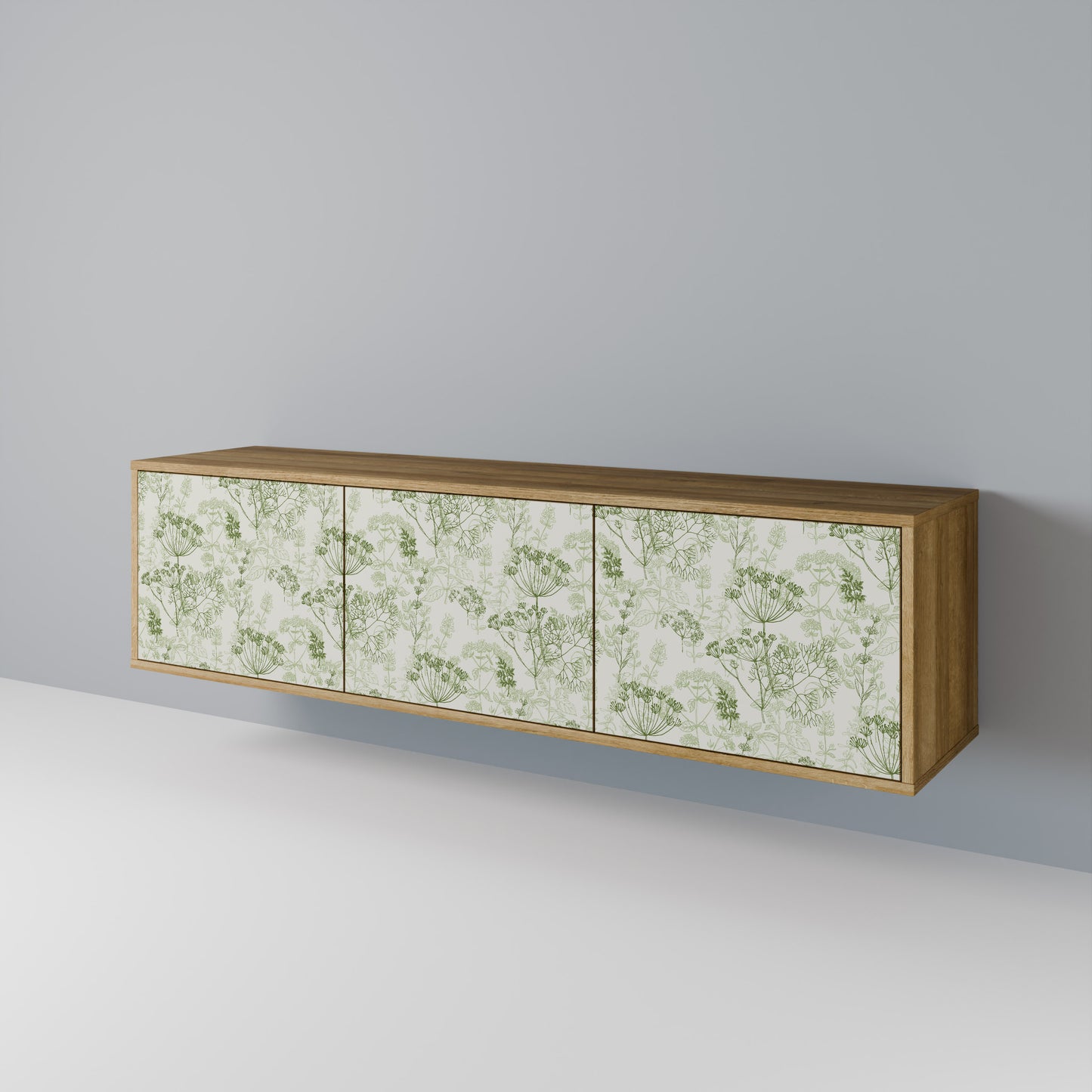 Mobile TV a 3 ante FENNEL BALDACHIN effetto rovere