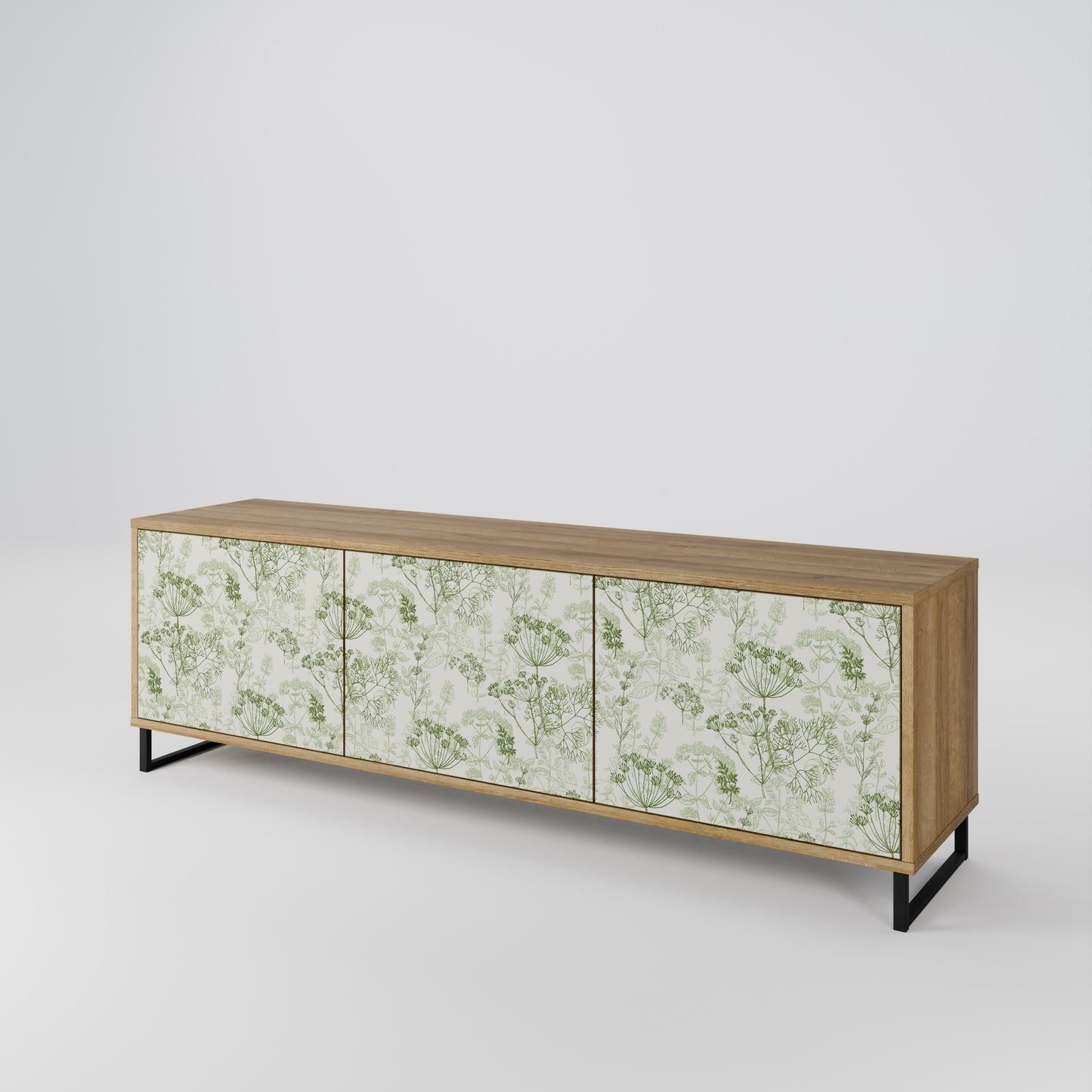 Mobile TV a 3 ante FENNEL BALDACHIN effetto rovere