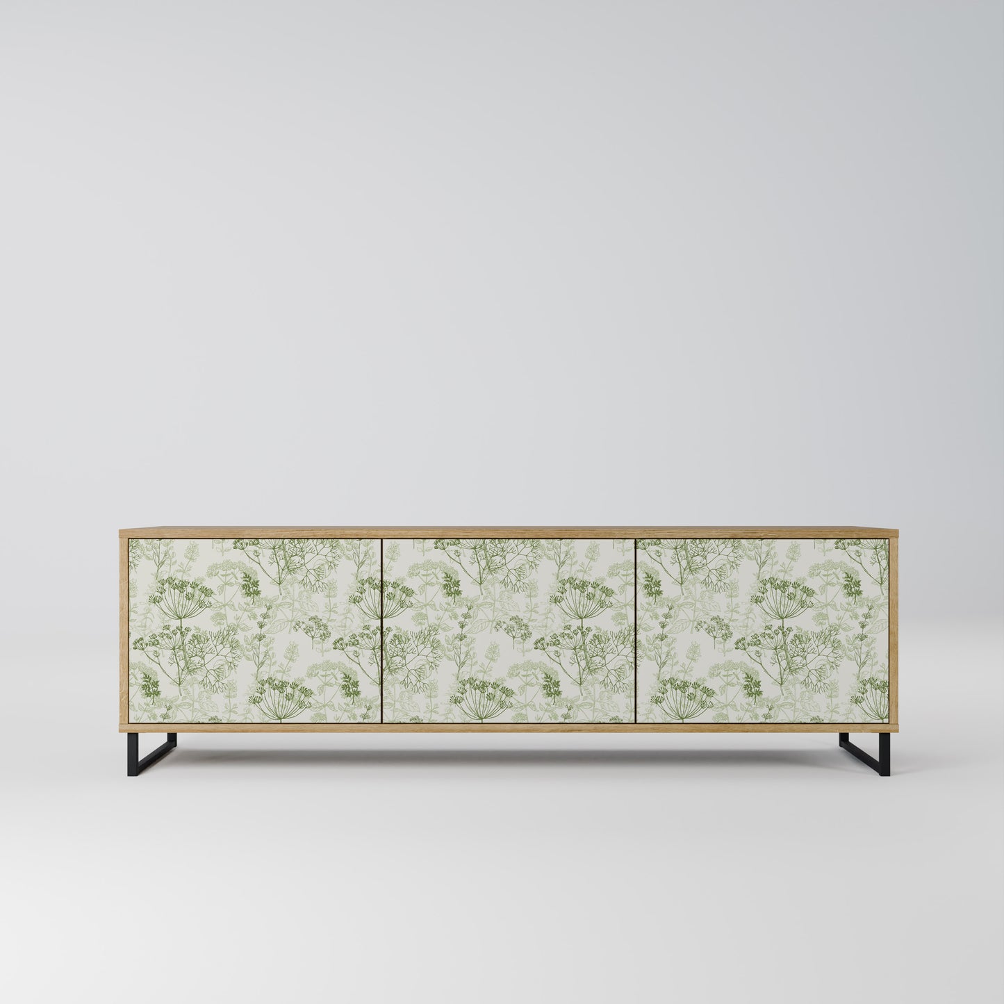 Mobile TV a 3 ante FENNEL BALDACHIN effetto rovere