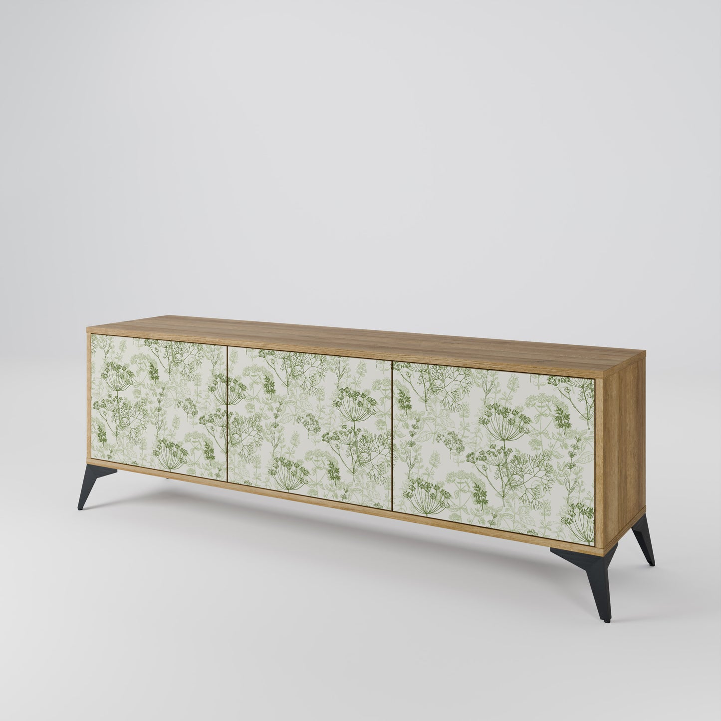 Mobile TV a 3 ante FENNEL BALDACHIN effetto rovere