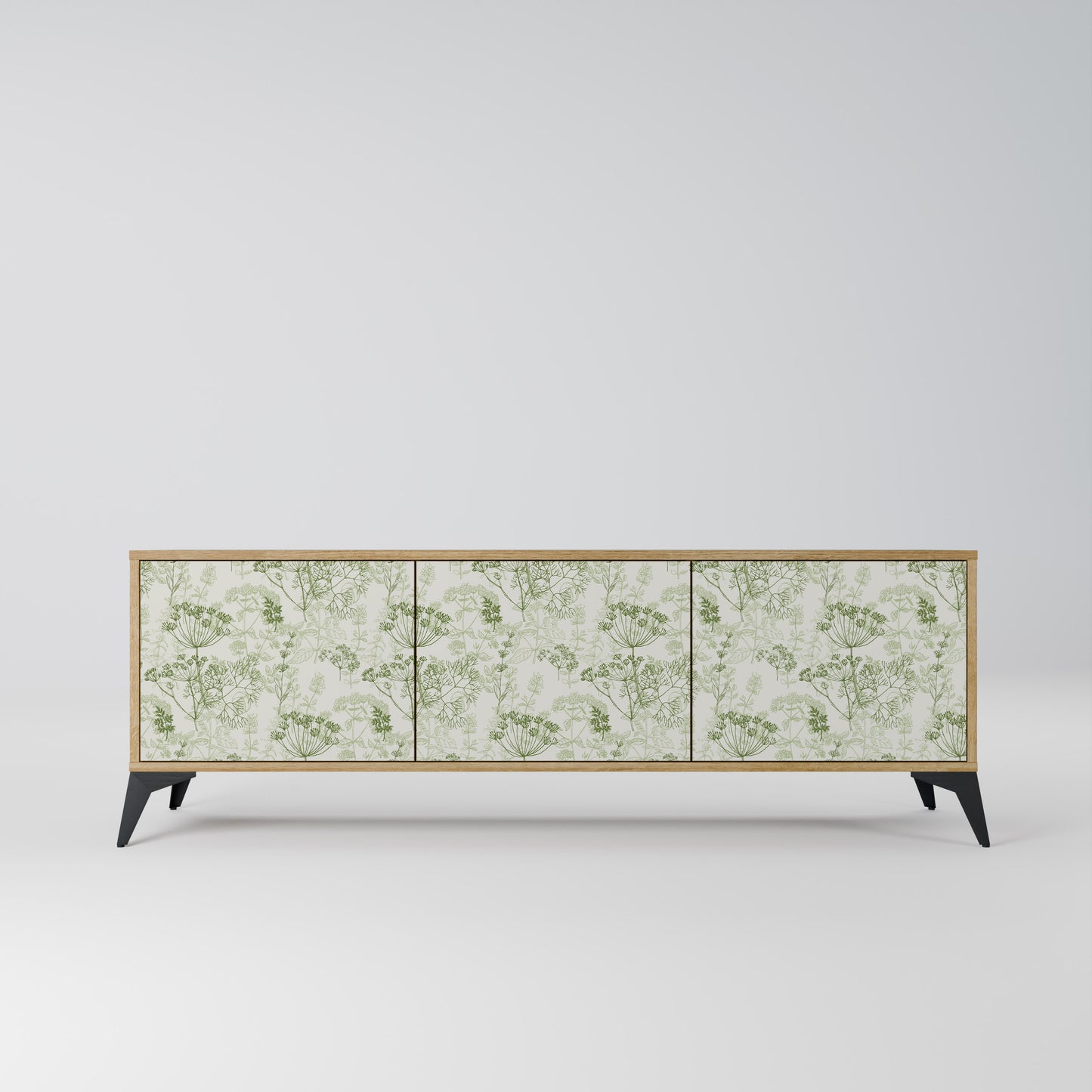 Mobile TV a 3 ante FENNEL BALDACHIN effetto rovere