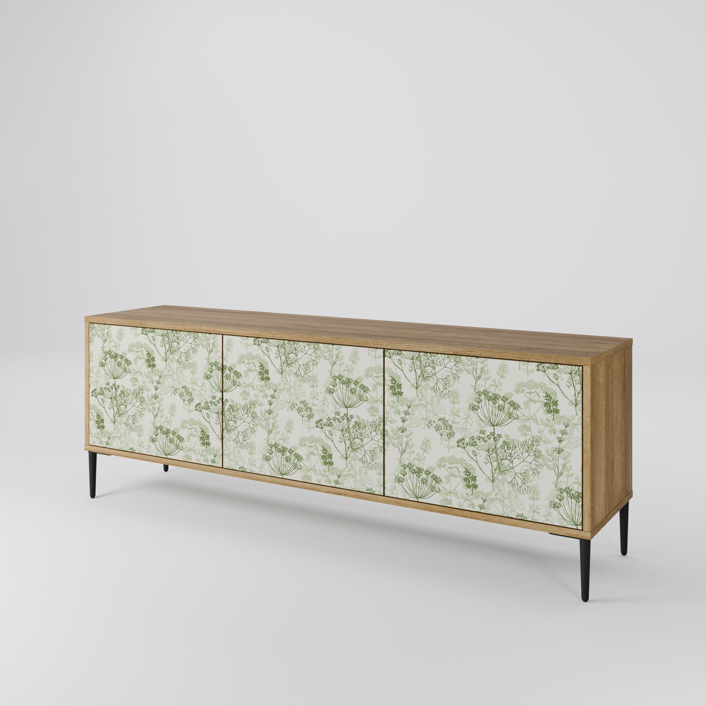 Mobile TV a 3 ante FENNEL BALDACHIN effetto rovere