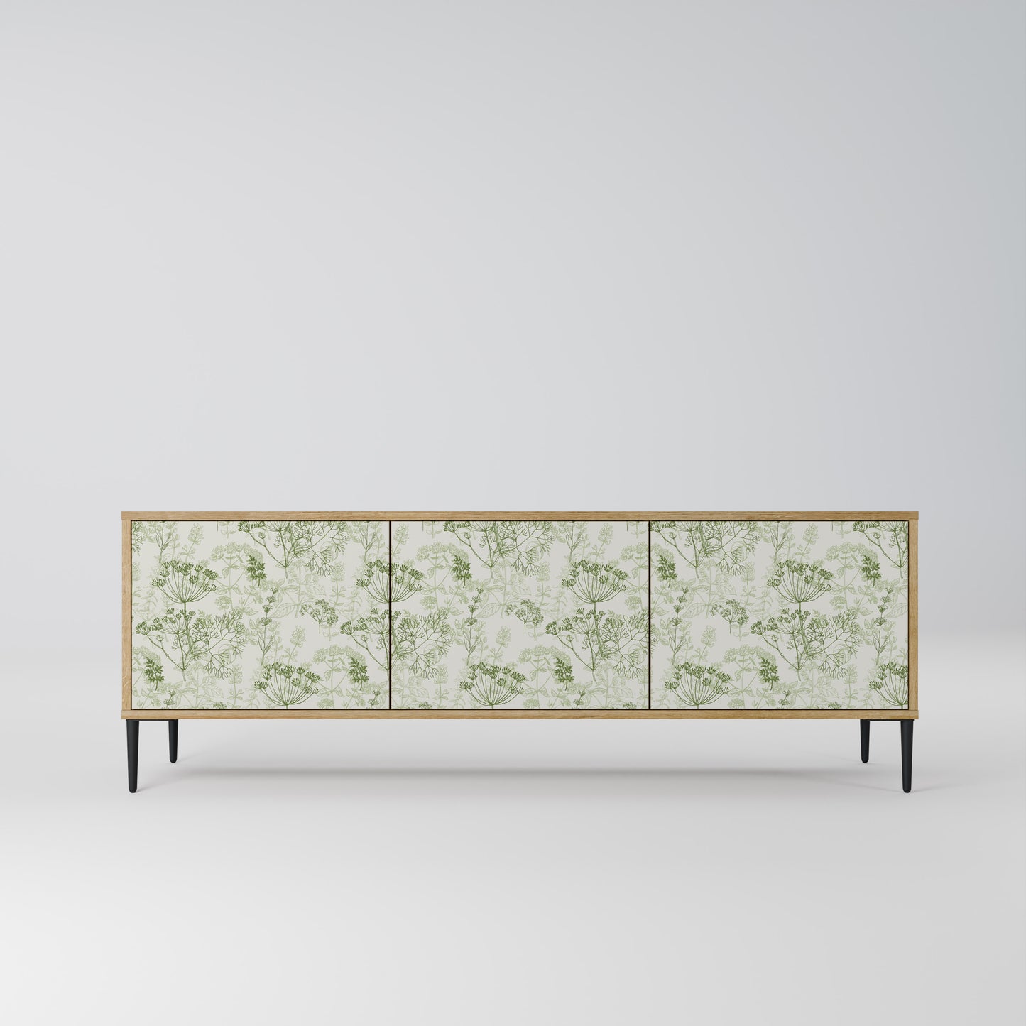 Mobile TV a 3 ante FENNEL BALDACHIN effetto rovere