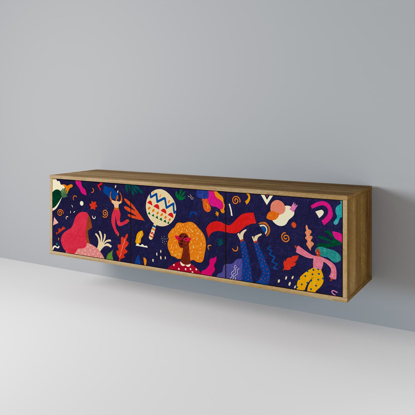 FESTIVE PLEASURES Mobile TV a 3 ante in effetto rovere