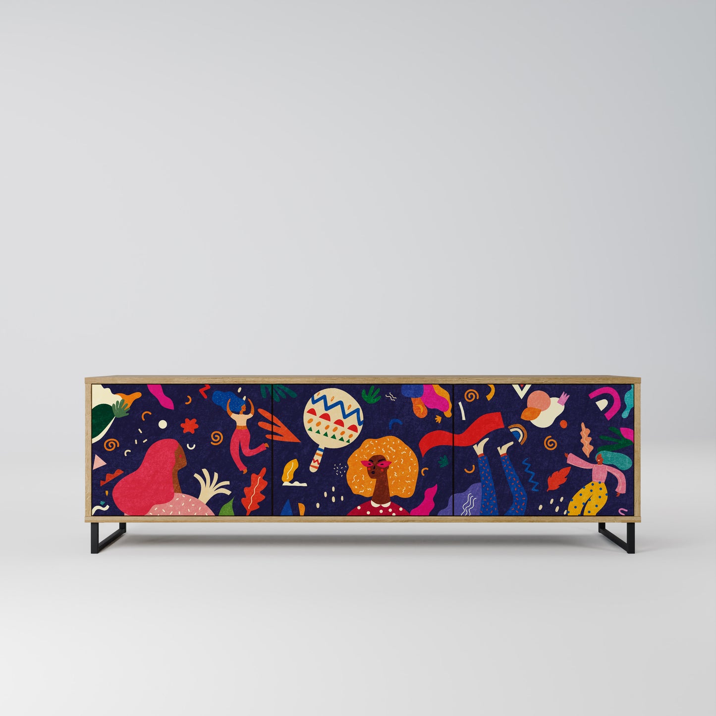 FESTIVE PLEASURES Mobile TV a 3 ante in effetto rovere