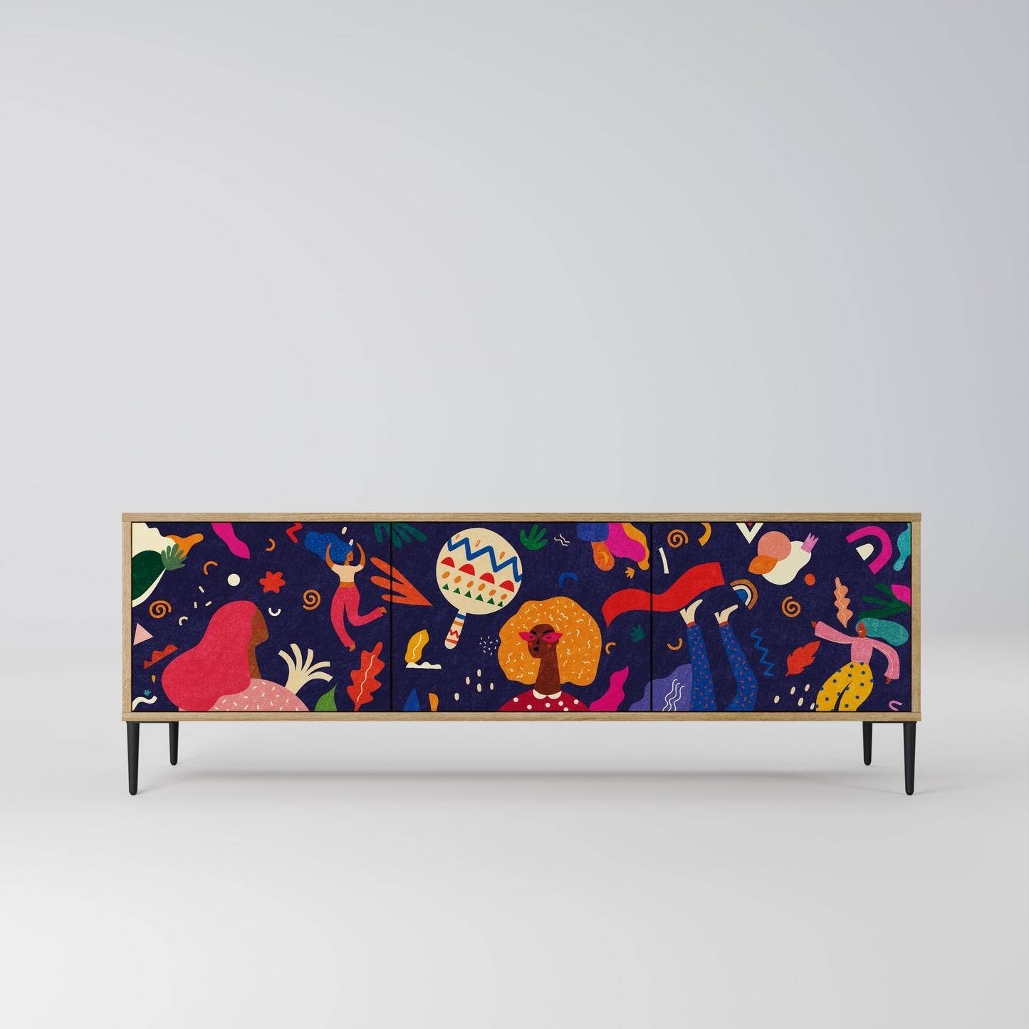 FESTIVE PLEASURES Mobile TV a 3 ante in effetto rovere