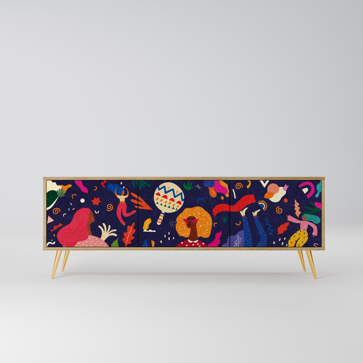 FESTIVE PLEASURES Mobile TV a 3 ante in effetto rovere