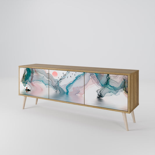 Mobile TV VELVET CROSSING a 3 ante effetto rovere