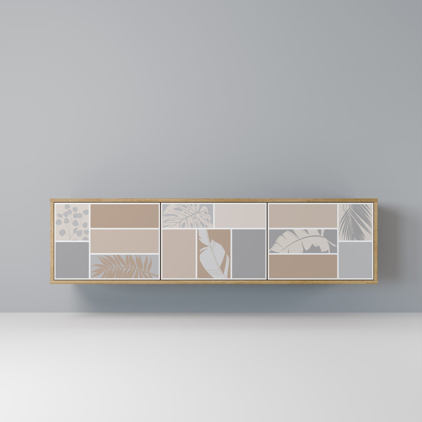 Mobile TV TROPICAL SHAPES a 3 ante effetto rovere