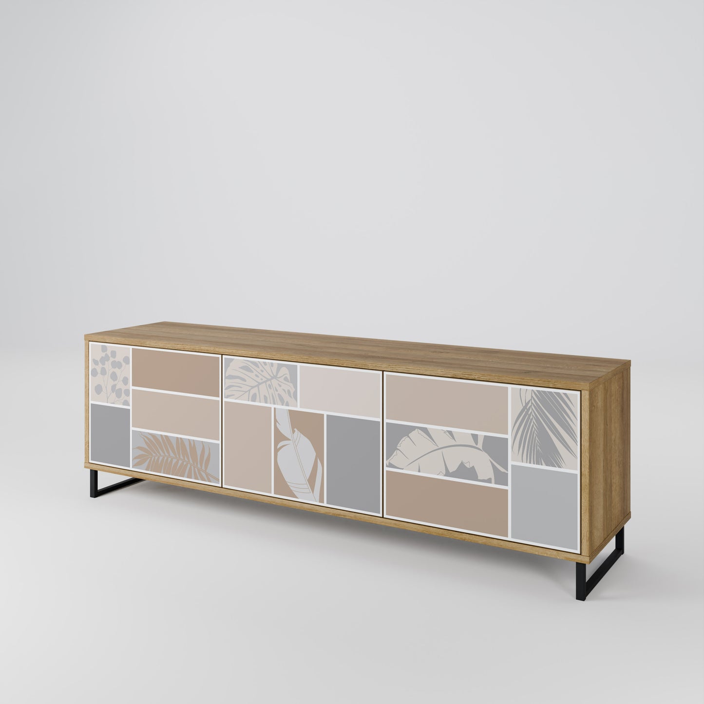 Mobile TV TROPICAL SHAPES a 3 ante effetto rovere