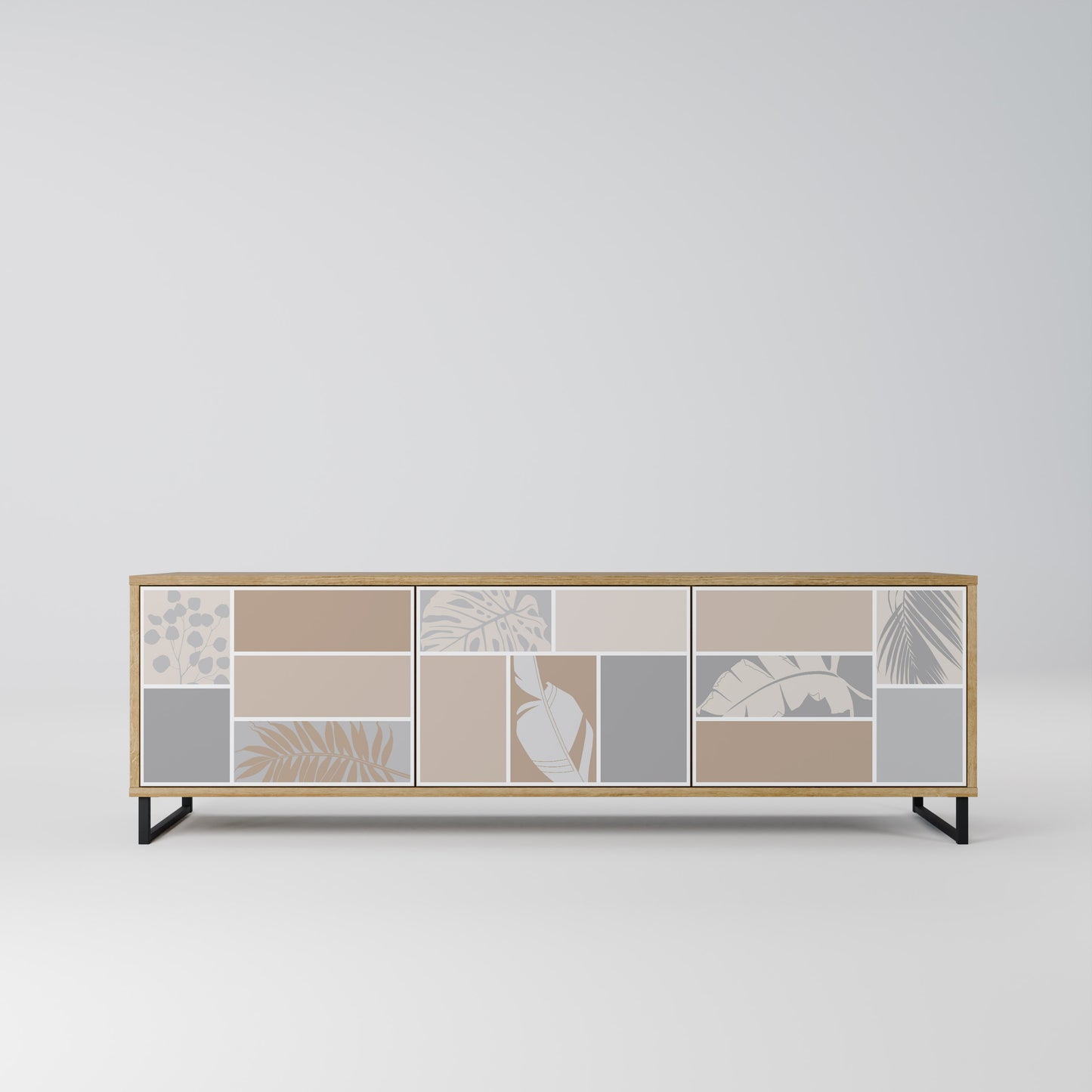 Mobile TV TROPICAL SHAPES a 3 ante effetto rovere
