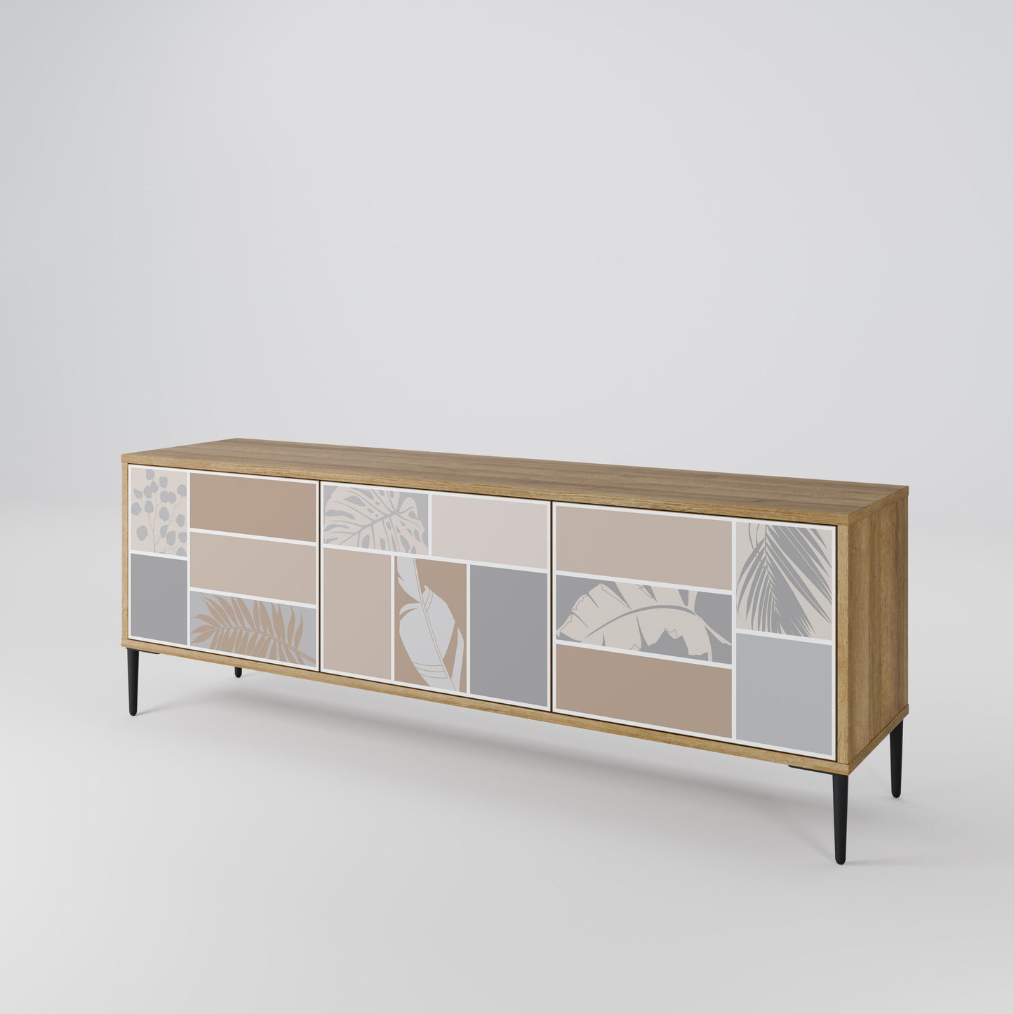 Mobile TV TROPICAL SHAPES a 3 ante effetto rovere
