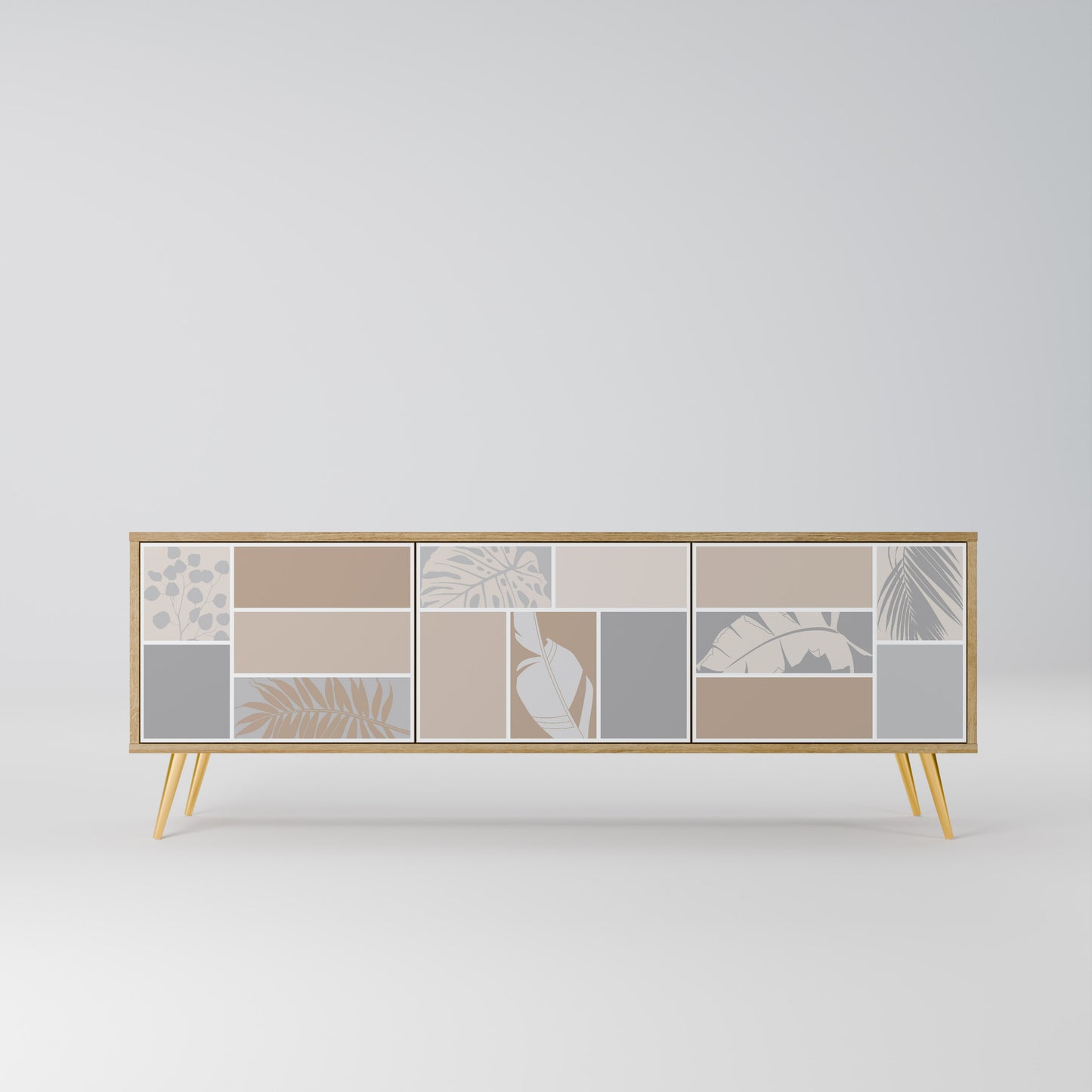 Mobile TV TROPICAL SHAPES a 3 ante effetto rovere