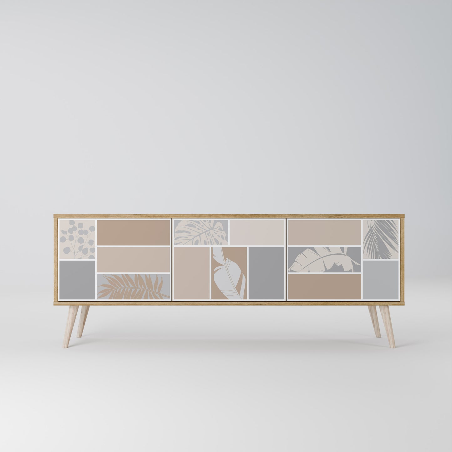 Mobile TV TROPICAL SHAPES a 3 ante effetto rovere