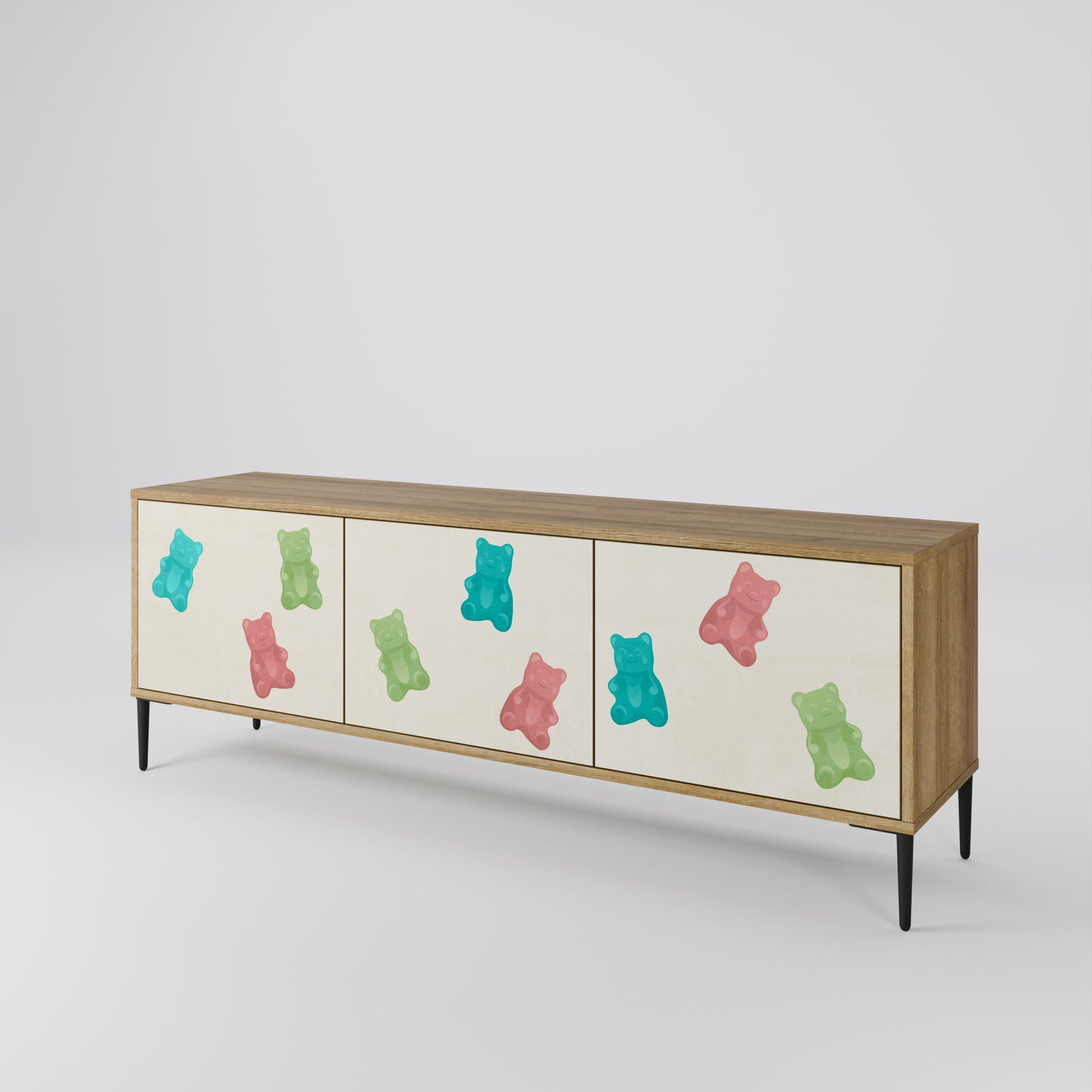 Mobile TV GUMMY BEARS a 3 ante in effetto rovere