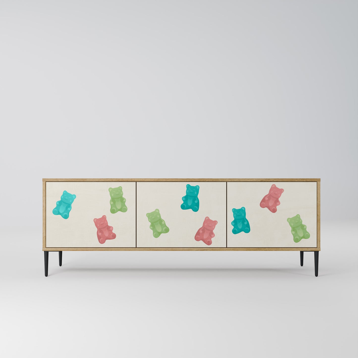 Mobile TV GUMMY BEARS a 3 ante in effetto rovere