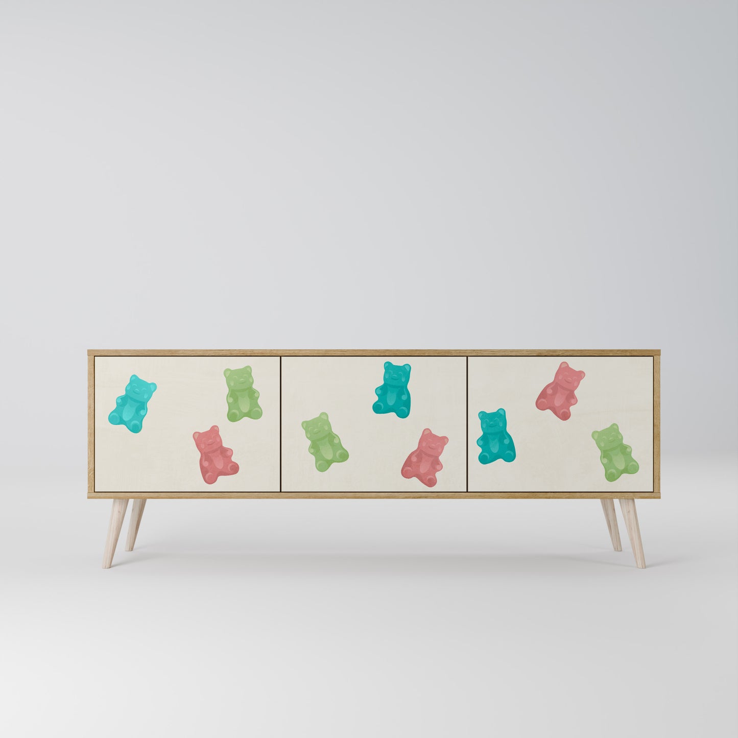 Mobile TV GUMMY BEARS a 3 ante in effetto rovere
